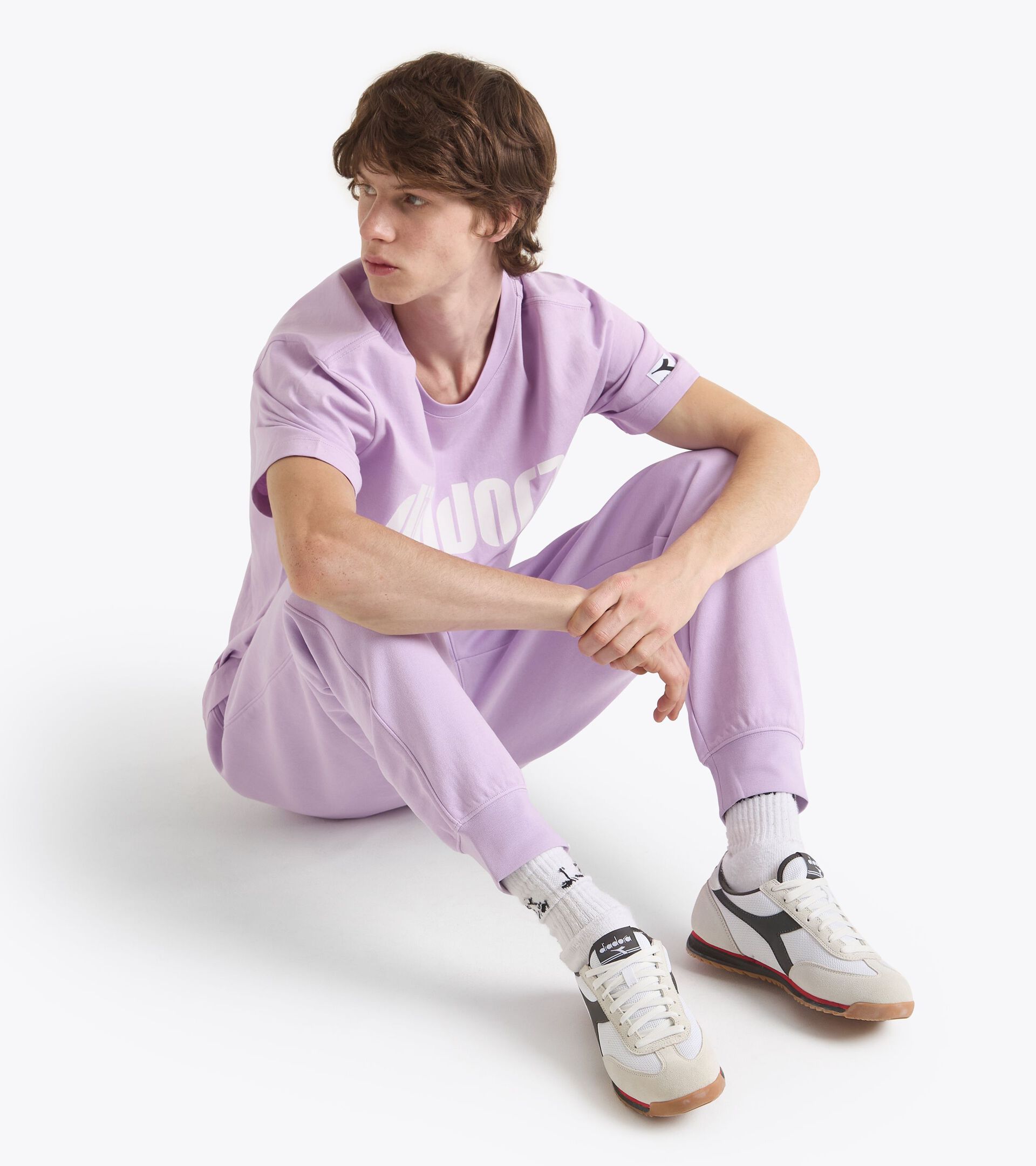 Sweatpants - All-gender PANTS ATHL. LOGO WING VIOLET - Diadora