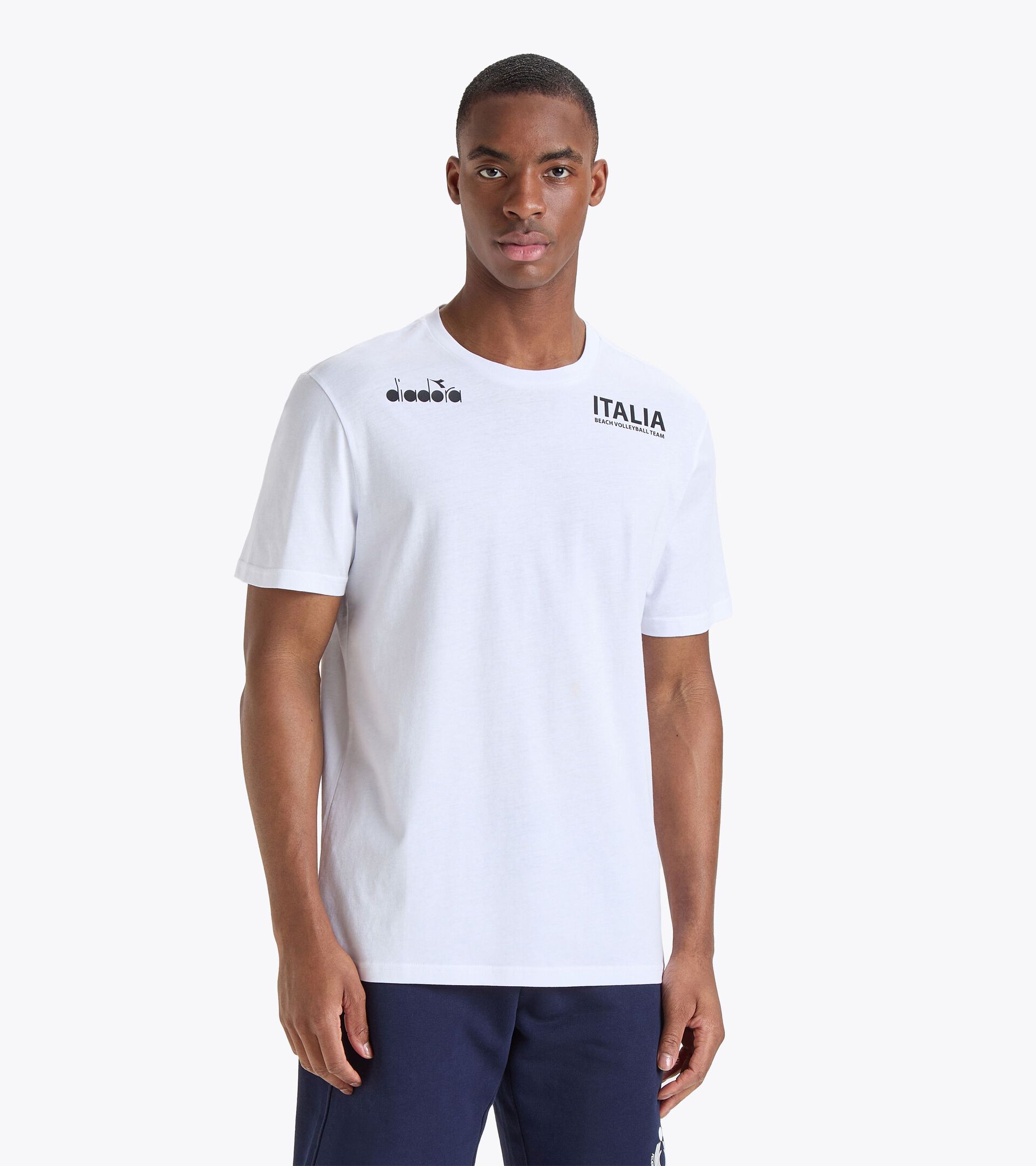 Representative t-shirt - Italy National Volleyball Team T-SHIRT RAPPRESENTANZA BV23 ITALIA OPTICAL WHITE - Diadora