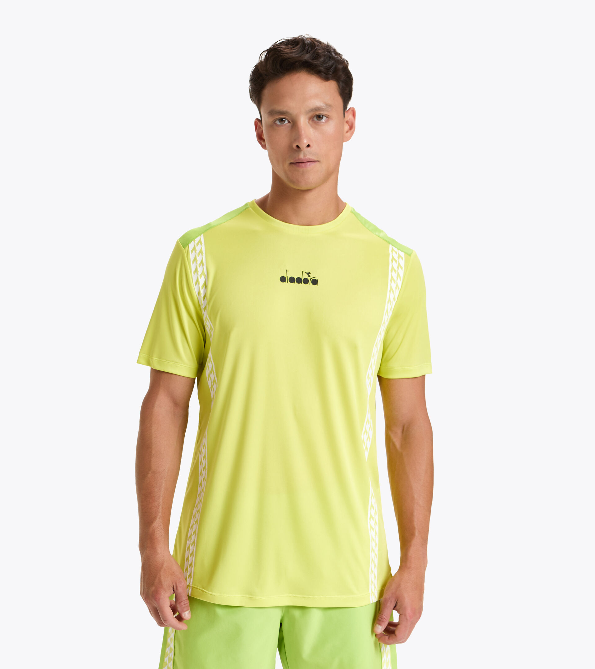 Tennis T-shirt - Men SS T-SHIRT CHALLENGE GREEN SPRING - Diadora