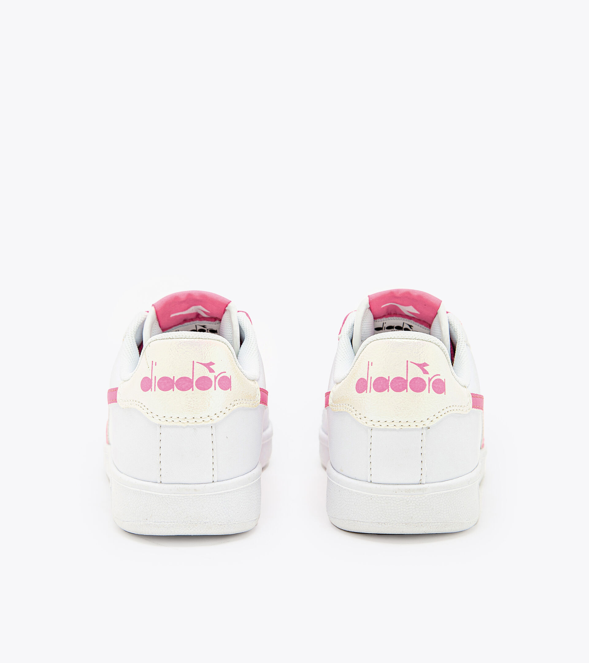 Sports shoes - Youth 8-16 years GAME P GS GIRL WHITE/PINK CARNATION - Diadora
