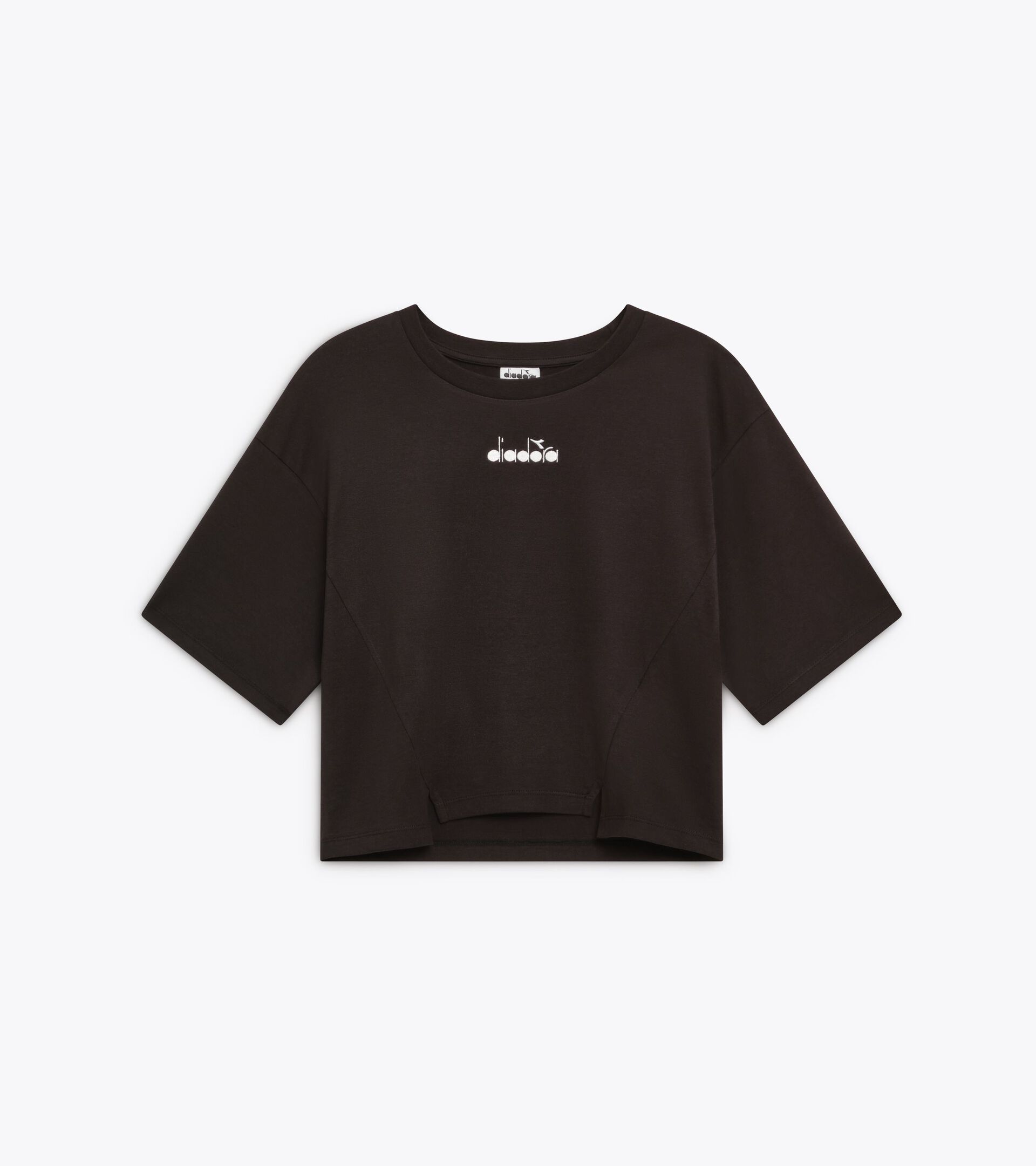 Camiseta de algod&oacute;n - Mujer
 L. T-SHIRT SS LOGO NEGRO - Diadora