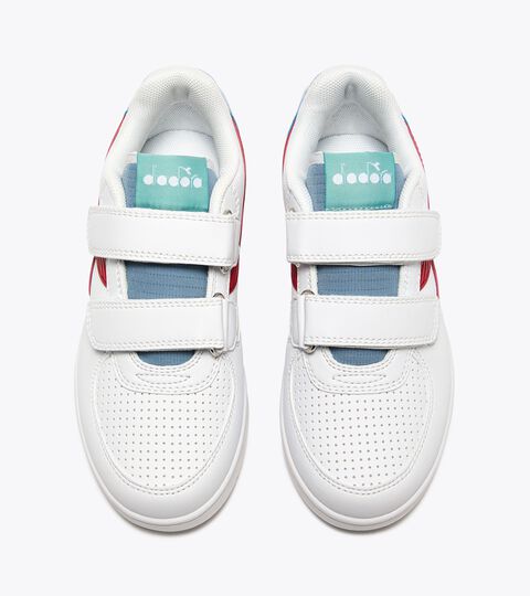 RAPTOR LOW STRIPE PS, WSS/RT SALSA/DIADEM BLAU Sportschuh - Mädchen und Jungen - 4-8 Jahre RAPTOR LOW STRIPE PS WSS/RT SALSA/DIADEM BLAU - Diadora