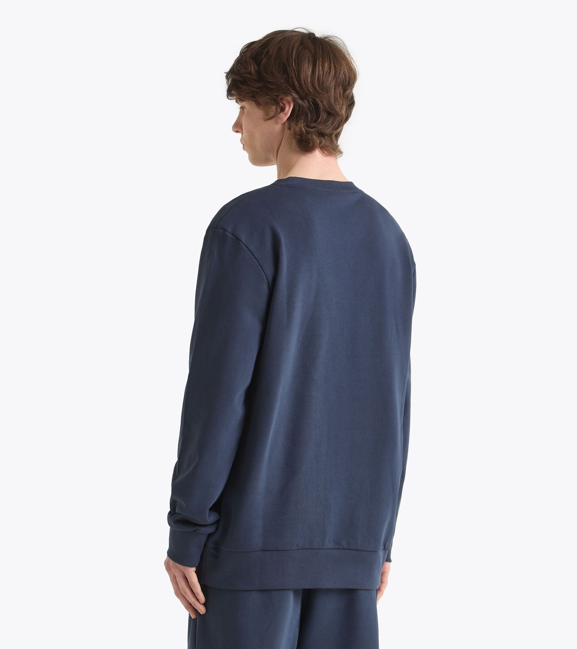 Cotton crewneck - All-Gender SWEATSHIRT CREW LOGO BLUE DENIM - Diadora