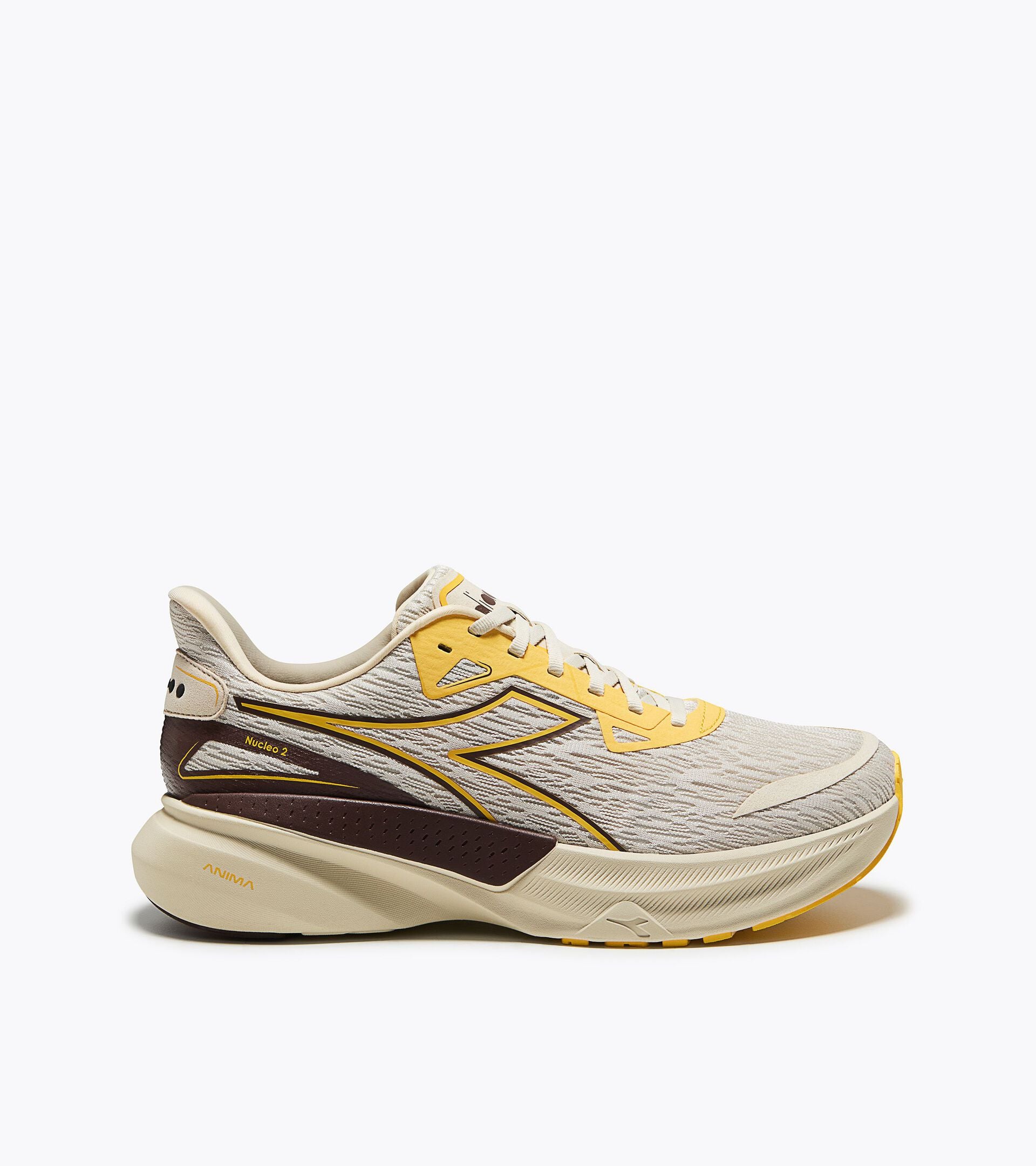 Running shoe - Comfort and stability - Men's NUCLEO 2 ALMOND MILK  /DAFFODIL - Diadora