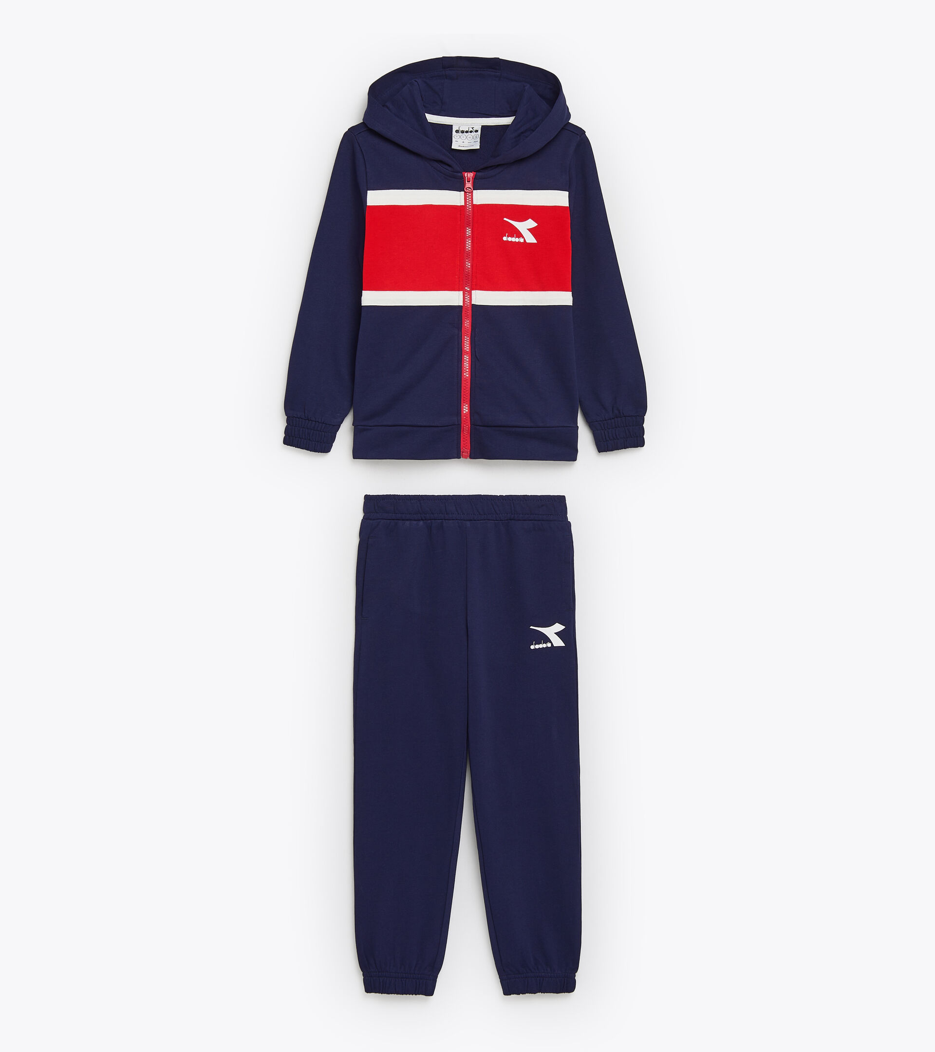 Tracksuit junior - Bambino JB.TRACKSUIT HD FZ BLU CLASSICO - Diadora