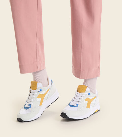 ECLIPSE ITALIA, BLANC/BLANCHE MURMURE Heritage-Schuh Made in Italy - Unisexe ECLIPSE ITALIA BLANC/BLANCHE MURMURE - Diadora
