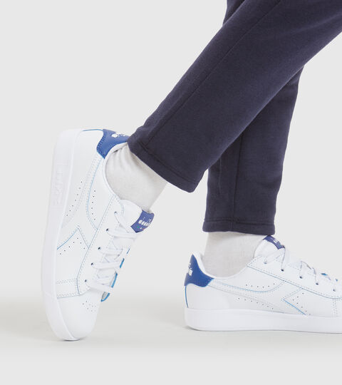 GAME P SMASH GS, WHITE/BLUE EYES Sports shoes - Youth 8-16 years GAME P SMASH GS WHITE/BLUE EYES - Diadora