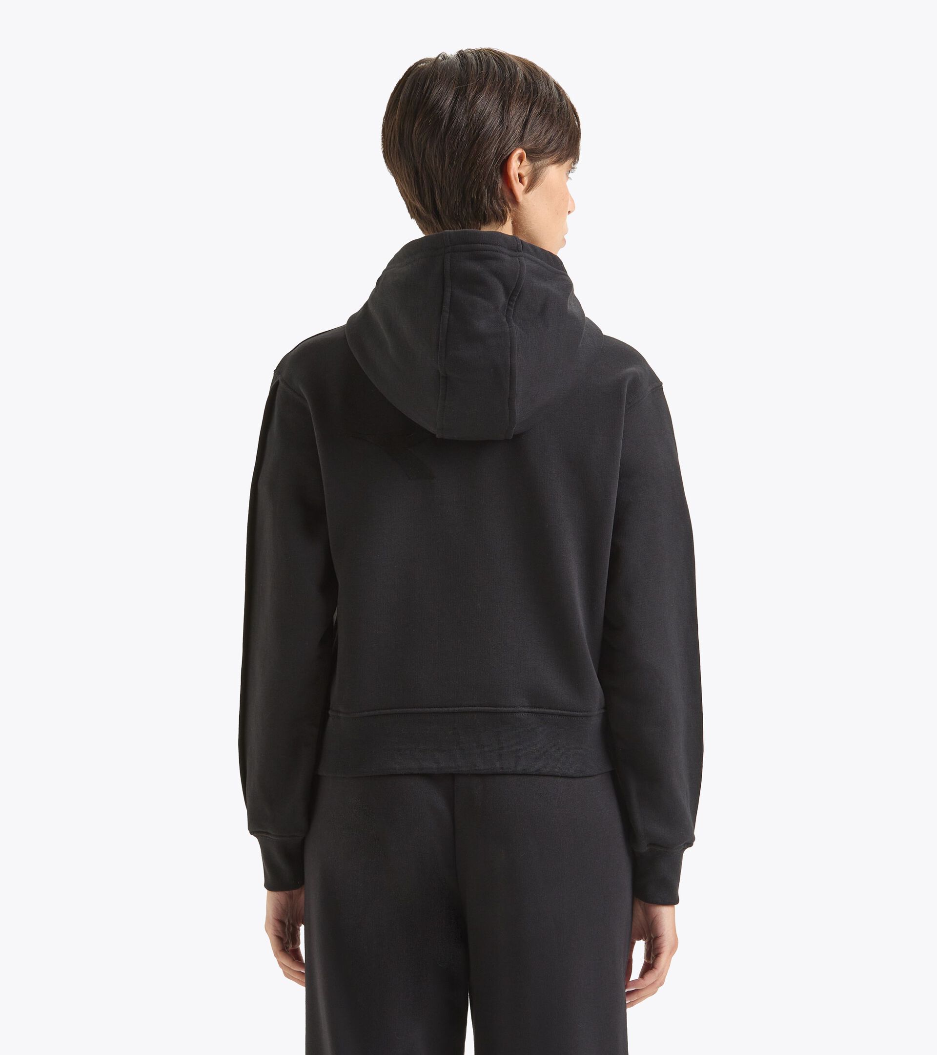 Sudadera con capucha - Mujer L. HOODIE ATHL. LOGO NEGRO - Diadora