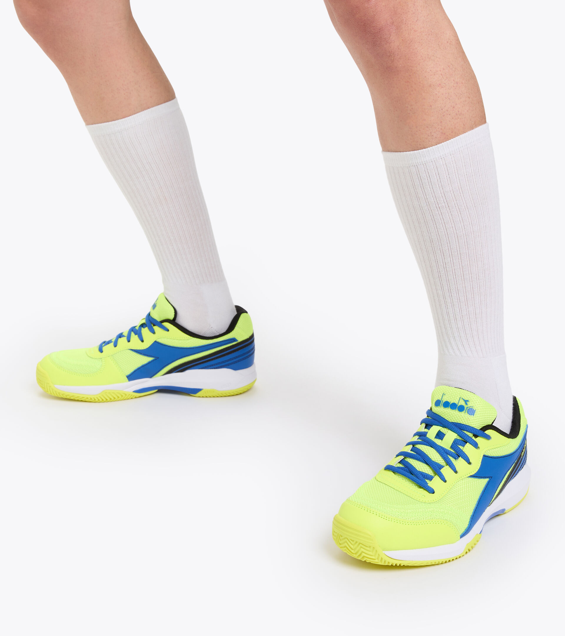 Padel shoe - Unisex S.CHALLENGE 4 PADEL YELLOW FLUO DD/TURKISH SEA - Diadora