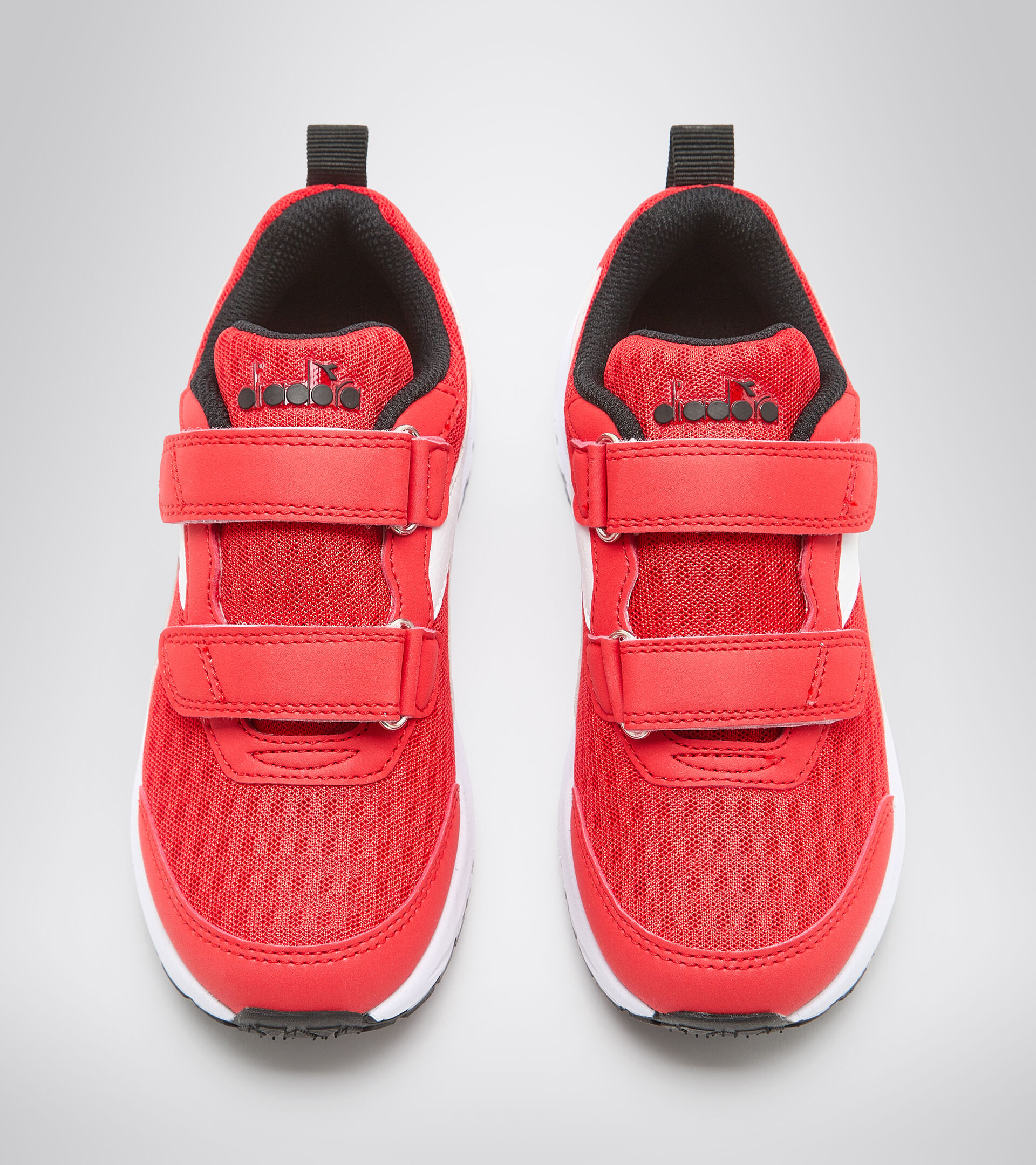 Junior running shoes - Unisex FALCON 2 JR V FIERY RED/WHITE/BLACK - Diadora