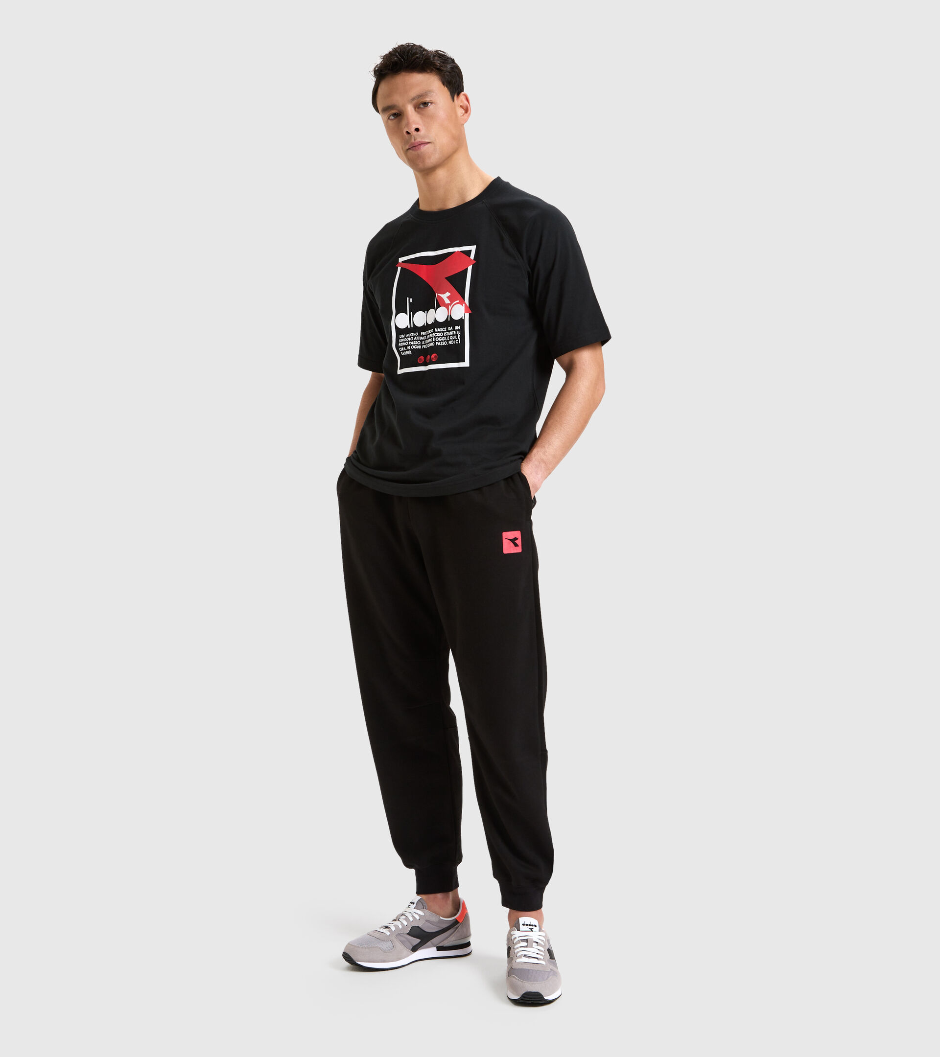Cotton-blend T-shirt - Men T-SHIRT SS URBANITY BLACK - Diadora