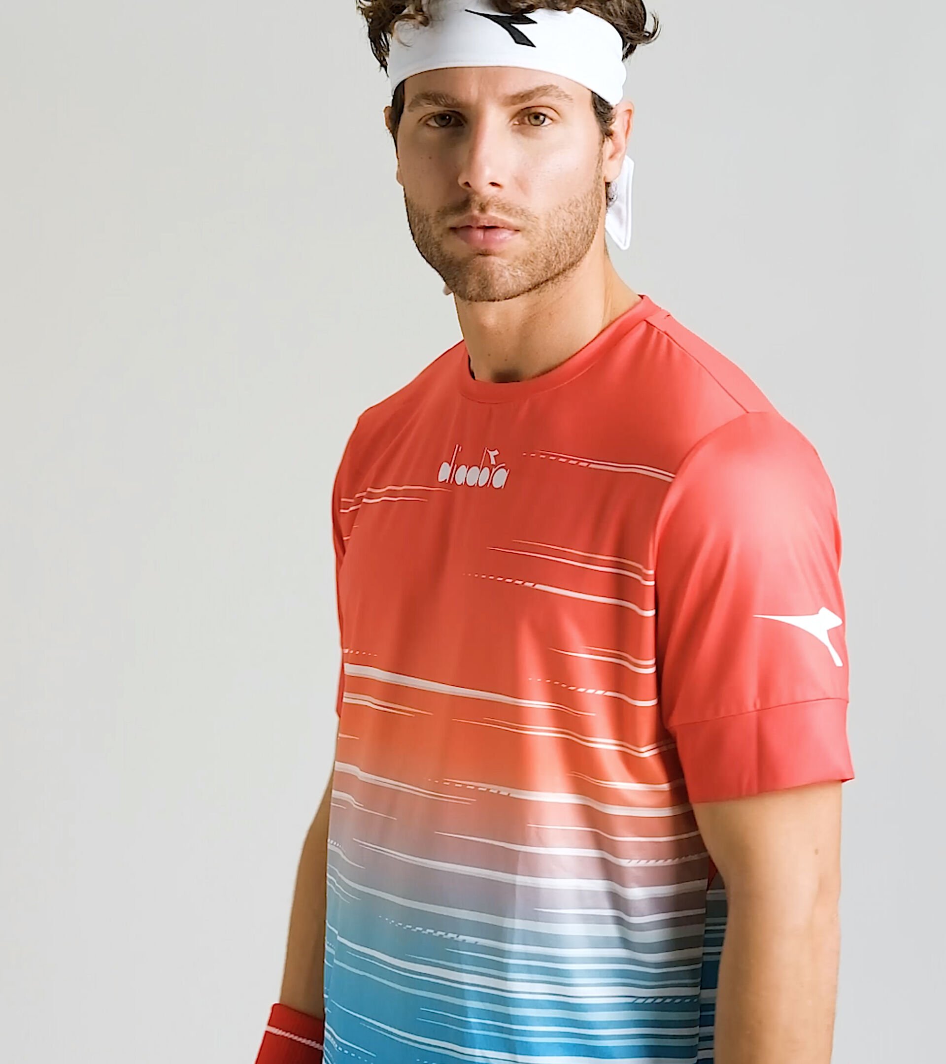 T-shirt de tennis - Homme SS T-SHIRT ICON LEVER DU SOLEIL DANS LE LAGON - Diadora