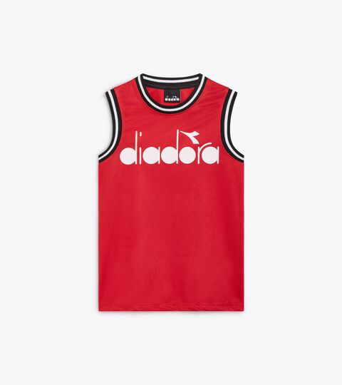 Mesh sports tank - Boy JB. TANK BASKETBALL RED BARN - Diadora