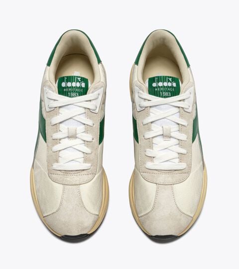 Sneaker Heritage aus Leder - OG-Farben - Damen
 MERCURY ELITE SPRINT SW WHITE/VERDANT GREEN - Diadora