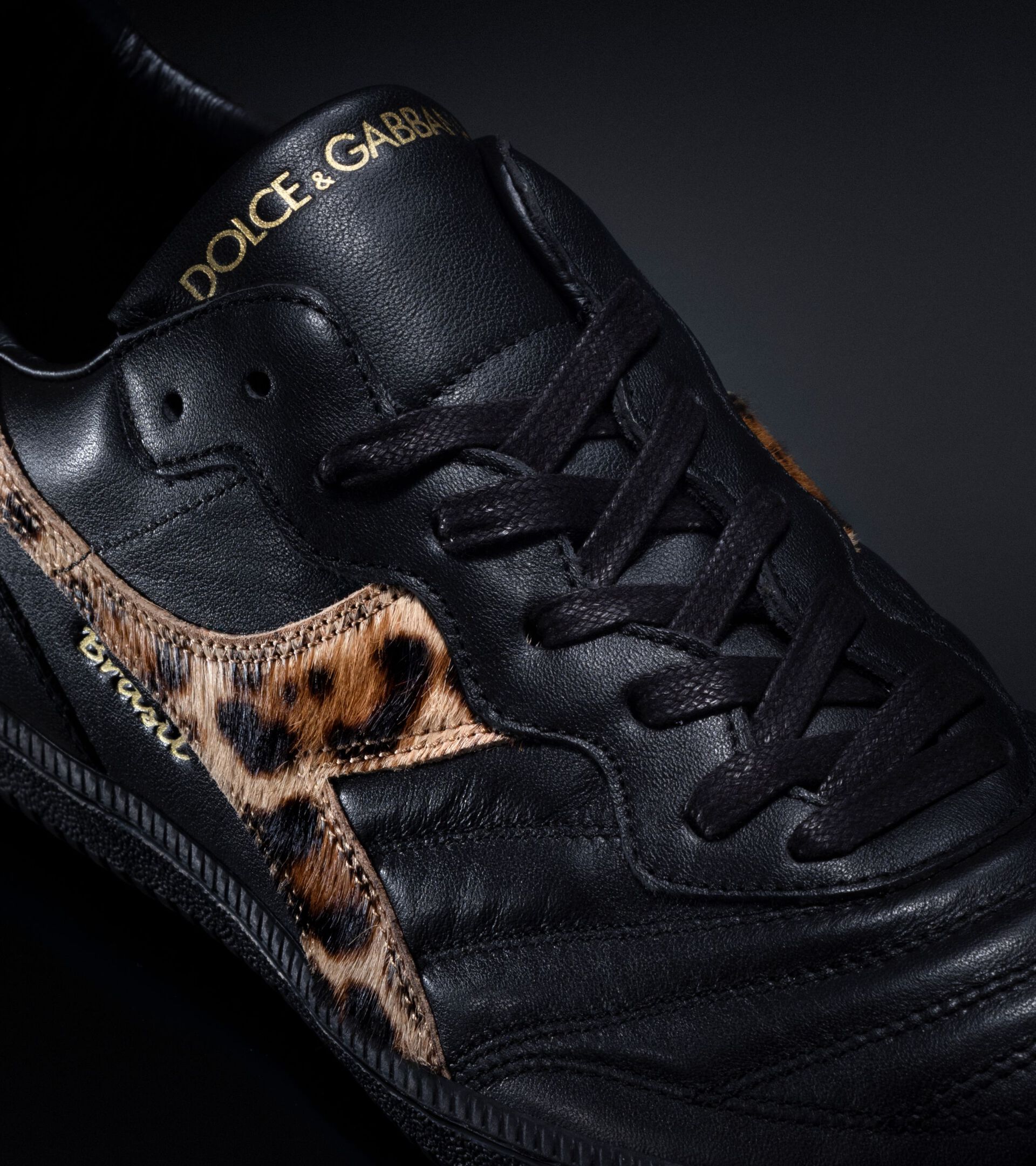 Lifestyle sneaker - Dolce&Gabbana x Diadora - Made in Italy BRASIL INDOOR DOLCE&GABBANA BLACK - Diadora