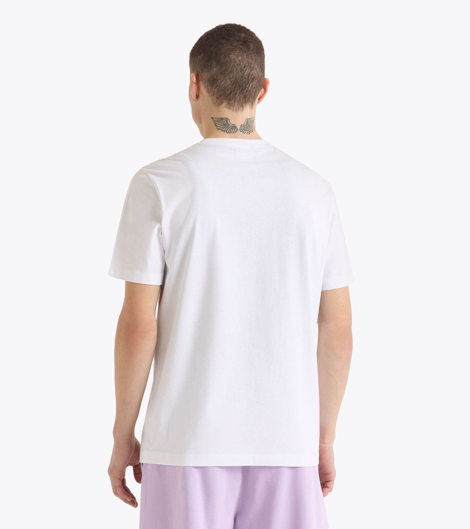 T-shirt - All-gender T-SHIRT SS ATHL. LOGO OPTICAL WHITE - Diadora