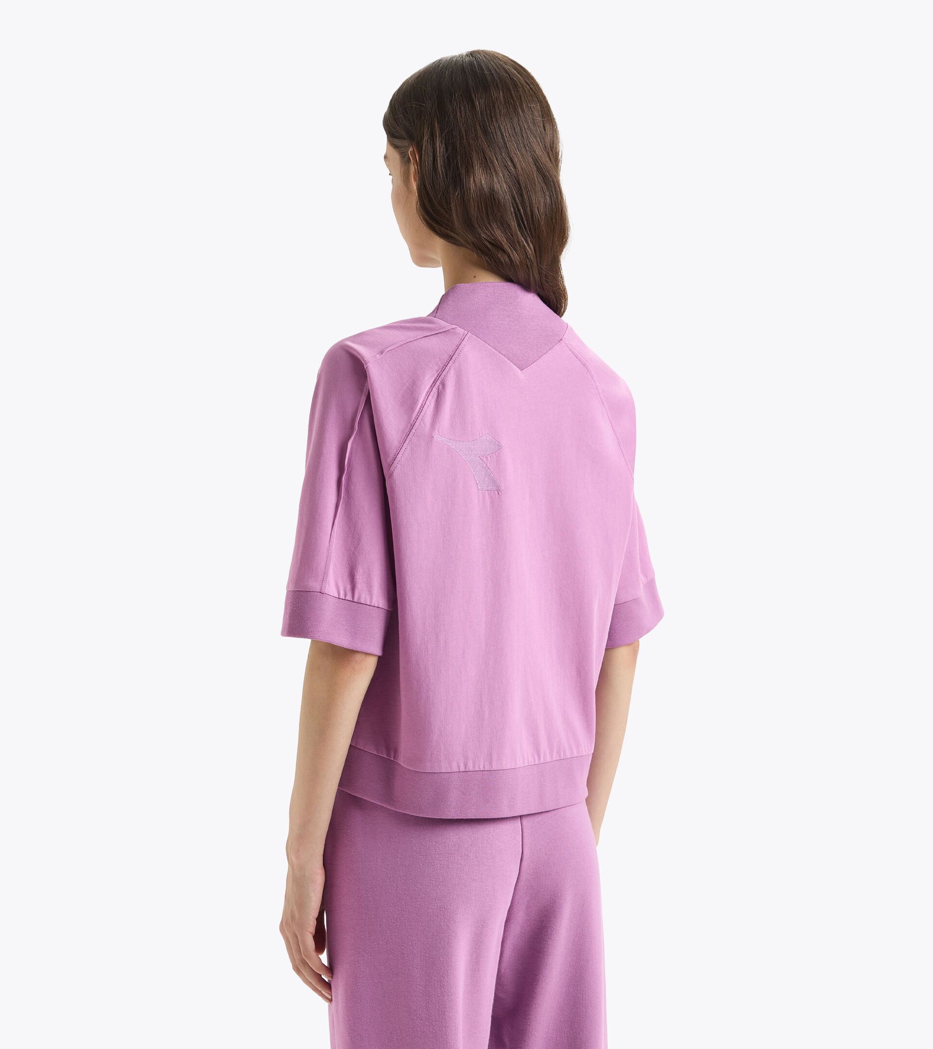 T-shirt - Women L. T-SHIRT SS ATHL. LOGO VIOLET MULBERRY - Diadora