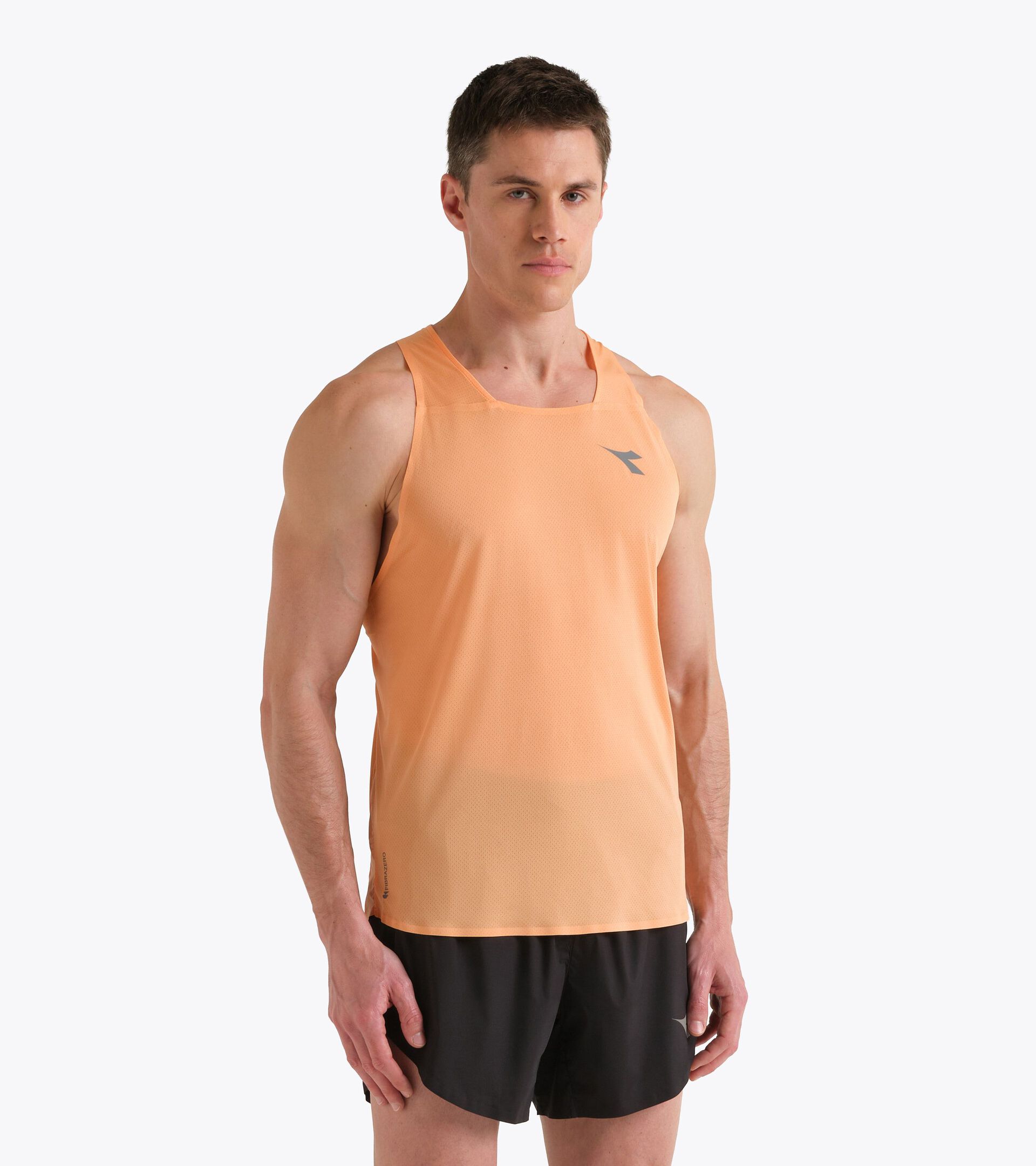 Super Light FIBRAZERO tank  - Running - Men&rsquo;s
 TANK SUPER LIGHT FIBRAZERO PEACH COBBLER - Diadora