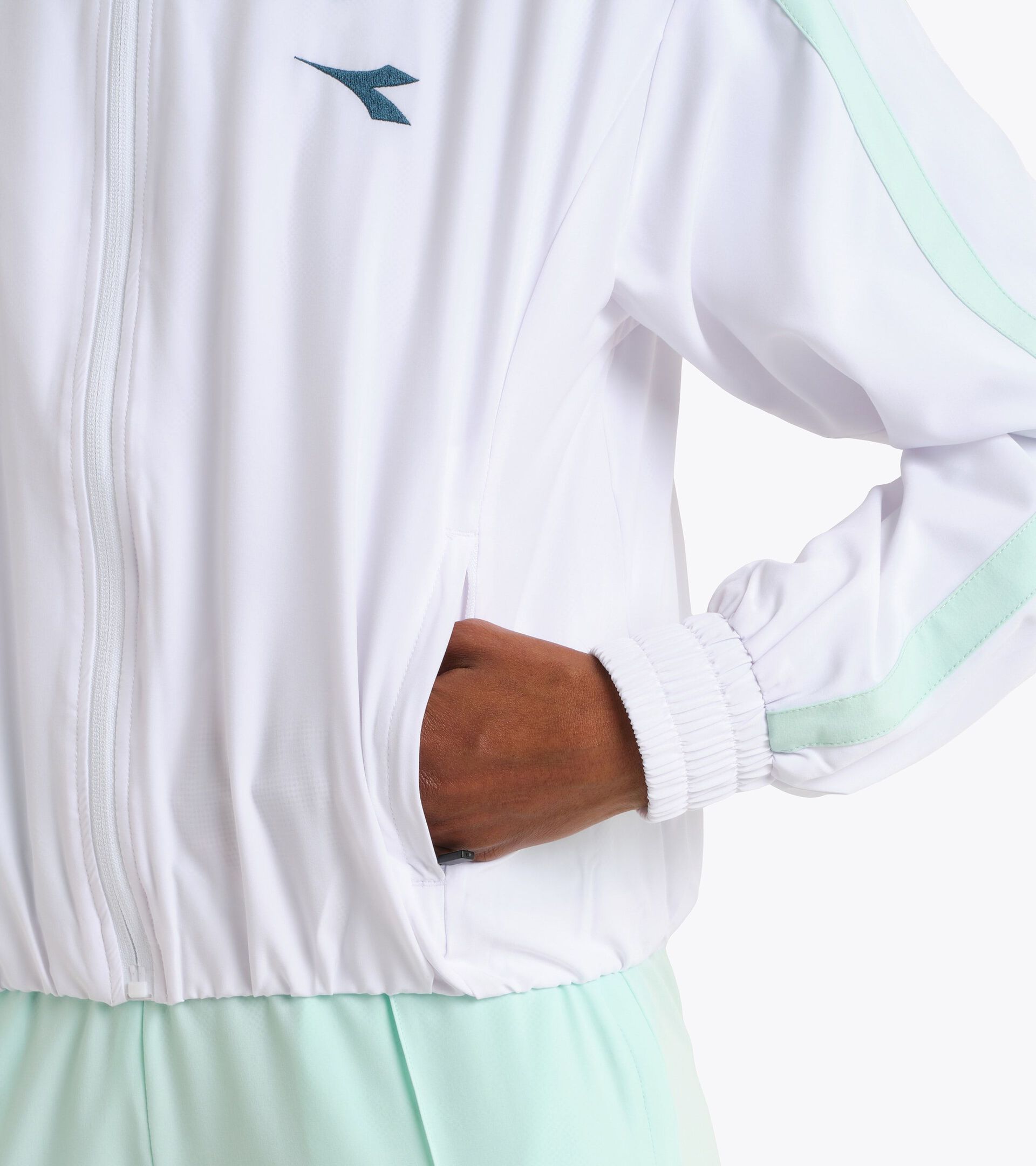 Veste de tennis - Comp&eacute;tition - Femme L. TRACK JACKET MATCH BLANC VIF - Diadora