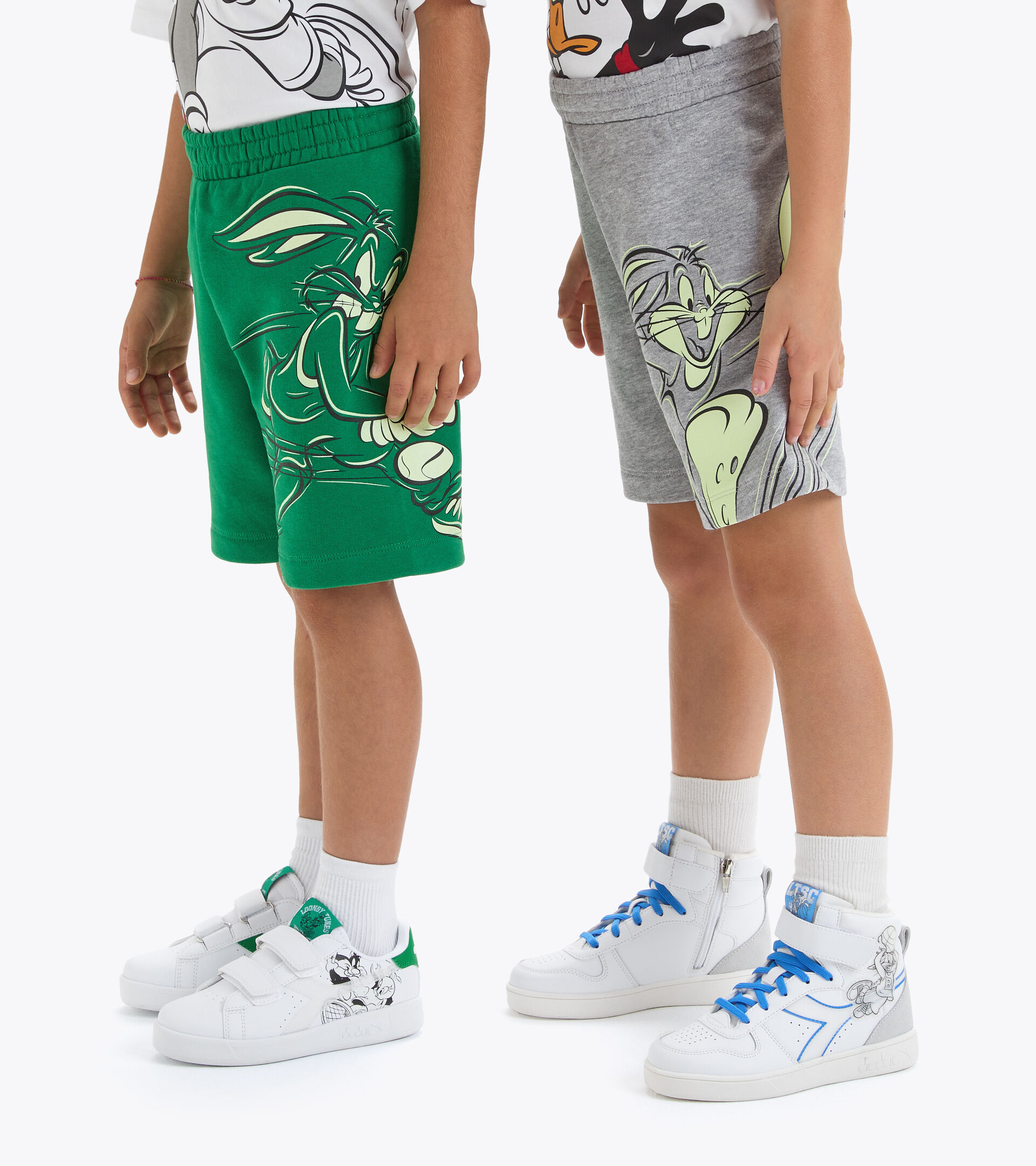 Cotton bermuda shorts - Kids JU.BERMUDA WB JOLLY GREEN - Diadora