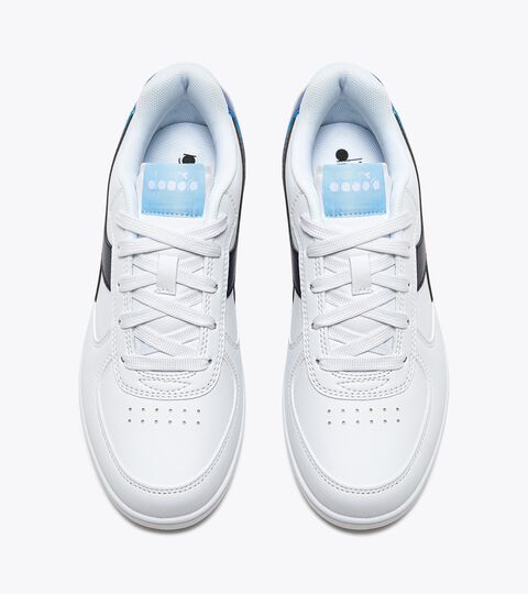 RAPTOR LOW GS, WHITE/NAVAL ACADEMY Sports shoes - Youth 8-16 years RAPTOR LOW GS WHITE/NAVAL ACADEMY - Diadora