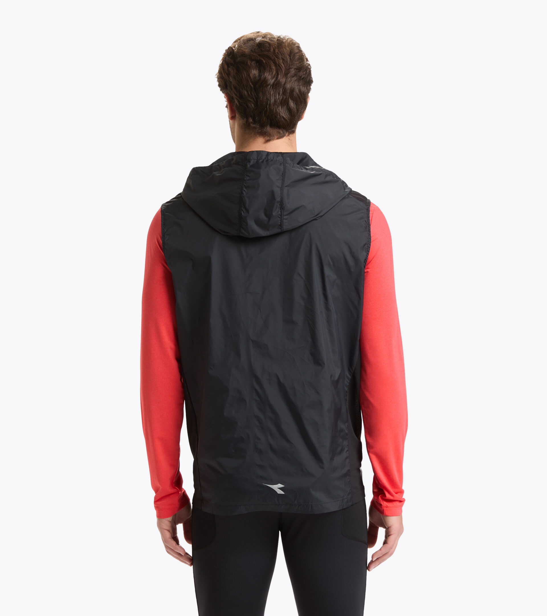 Veste sans manches multicouche - Homme MULTILAYER VEST BE ONE NOIR/ROUGE ARDENT - Diadora