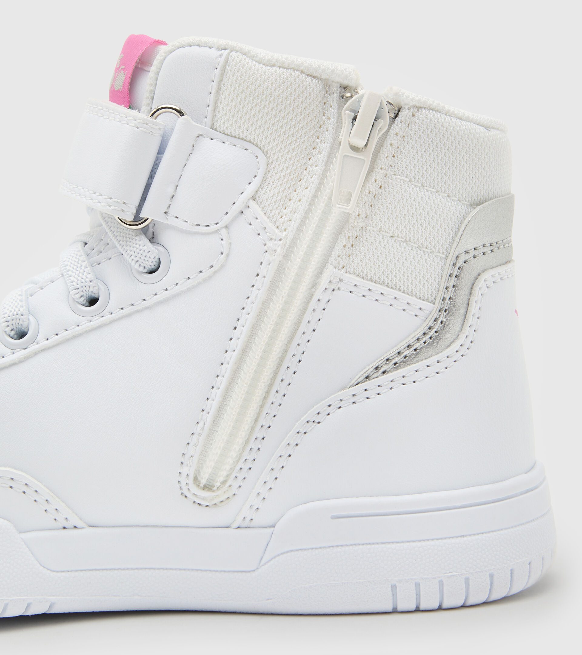 Sports shoes - Kids 4-8 years RAPTOR MID PS WHITE/SILVER - Diadora