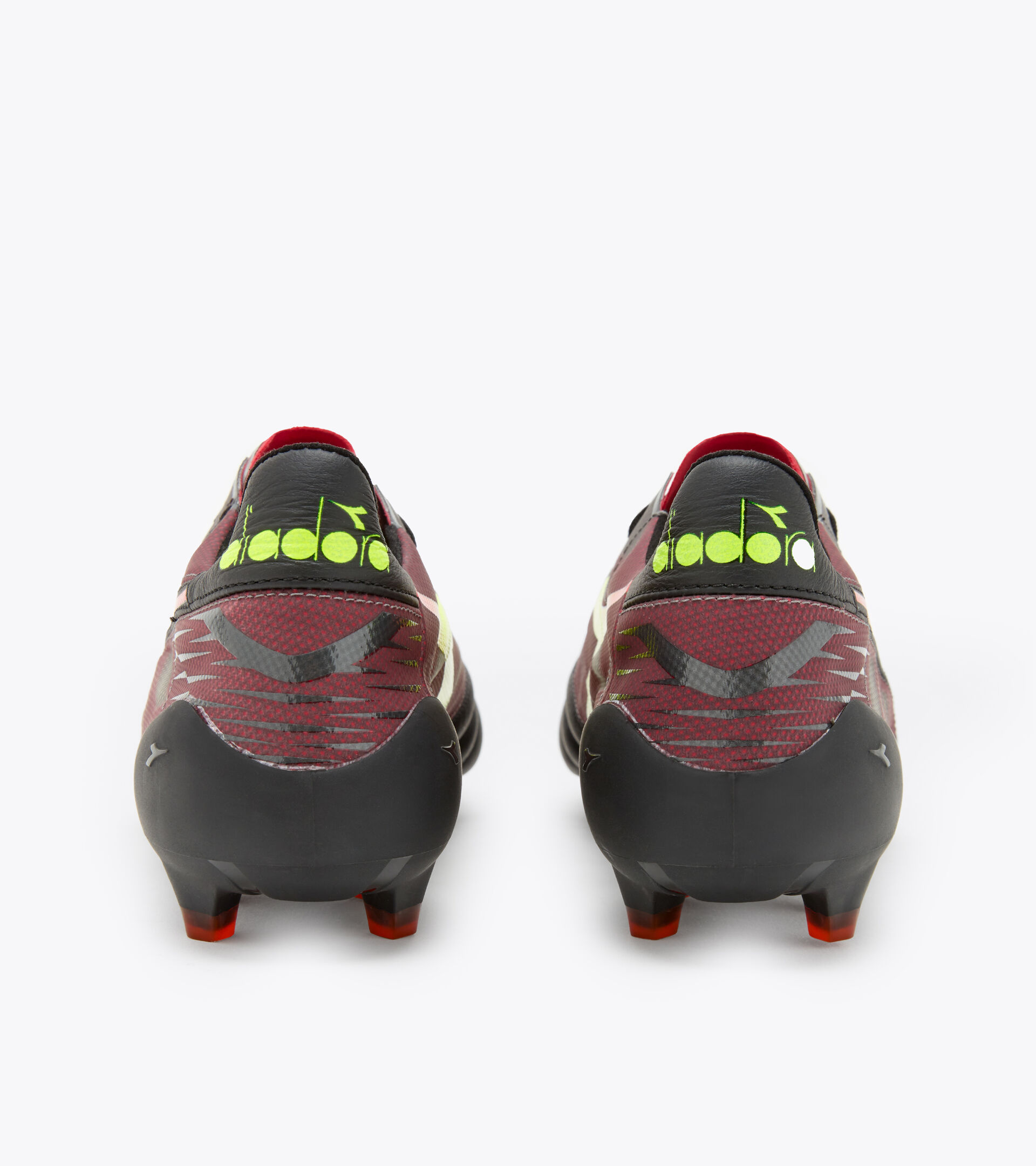 Firm ground football boots - Made in Italy BRASIL ELITE VELOCE ITA LPX BLK/FLUO YELLOW DD/MILANO RED - Diadora