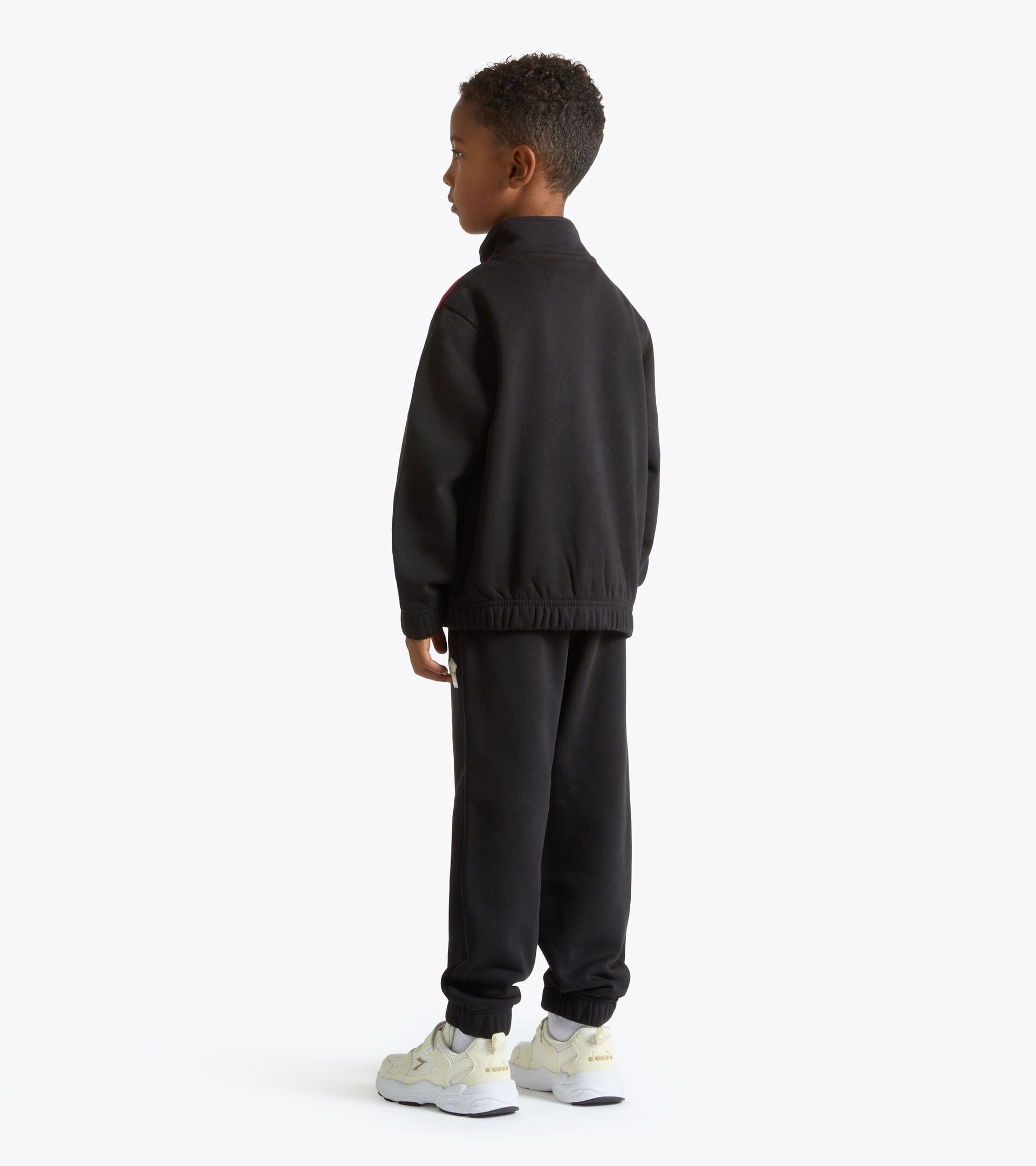 Ch&aacute;ndal de triacetato - Regular - Ni&ntilde;os y ni&ntilde;as JB. TRACKSUIT FZ LOGO (BR) NEGRO - Diadora