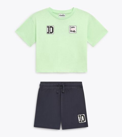Sports set - T-shirt and shorts - Girls
 JG. SET ESS. SPORTS SS PATINA GREEN - Diadora