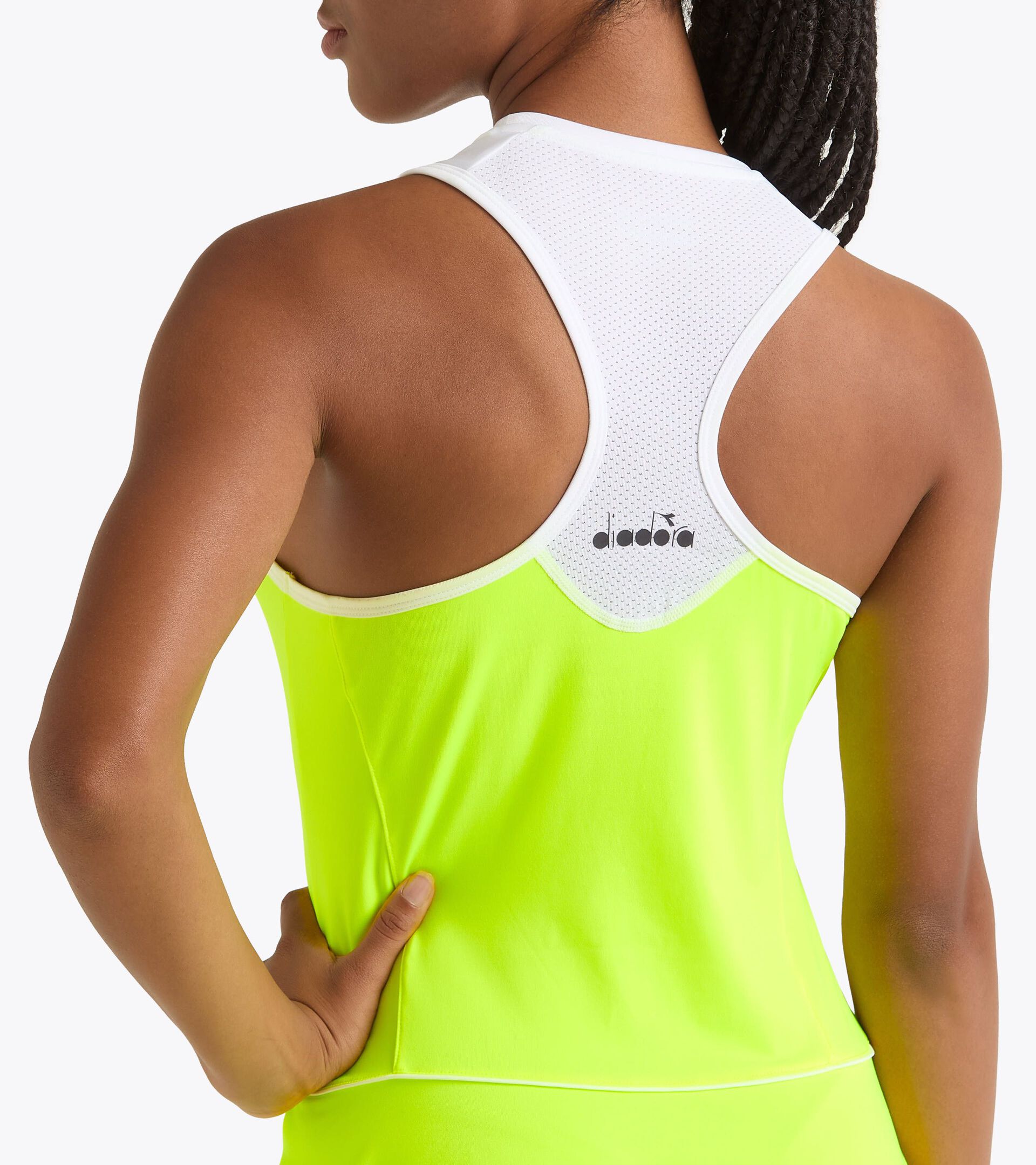 Tennis dress - Women L. DRESS COURT FLUO YELLOW DD - Diadora