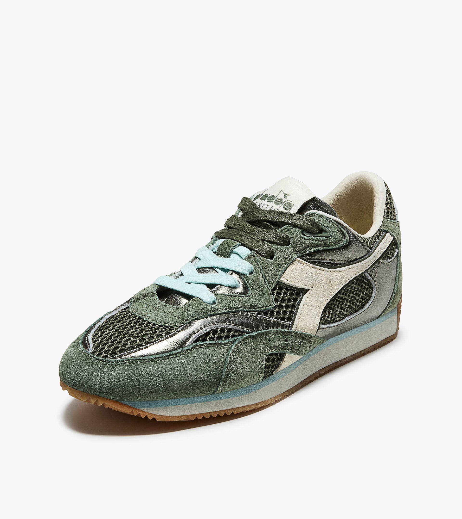 Heritage Sneaker - Low-Profile - Women&rsquo;s EQUIPE REVENGE MESH SW WN GREEN MUSHROOM - Diadora