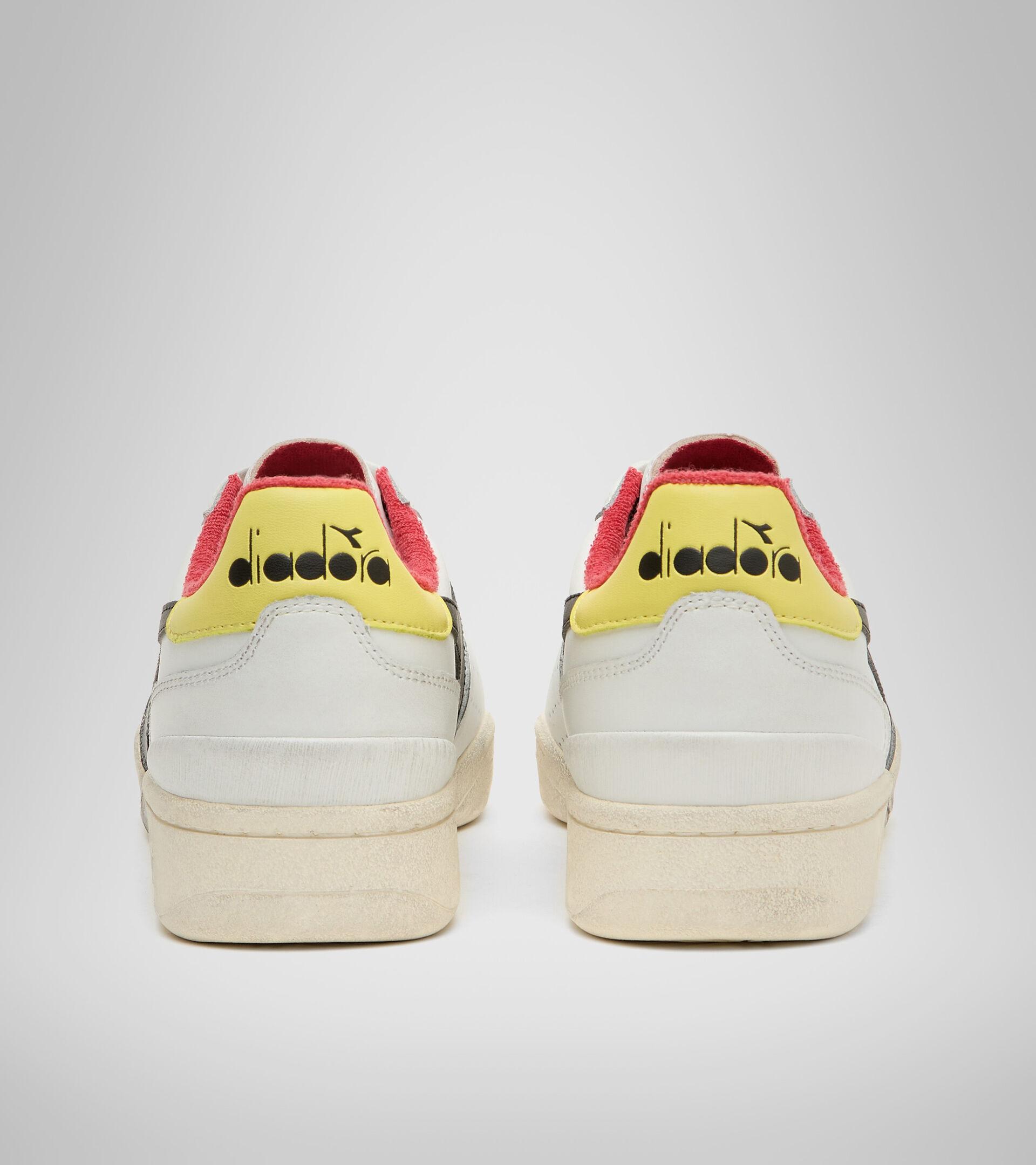 Sports shoes - Men DAVIS LEATHER WHITE/BLACK/LIMELIGHT - Diadora
