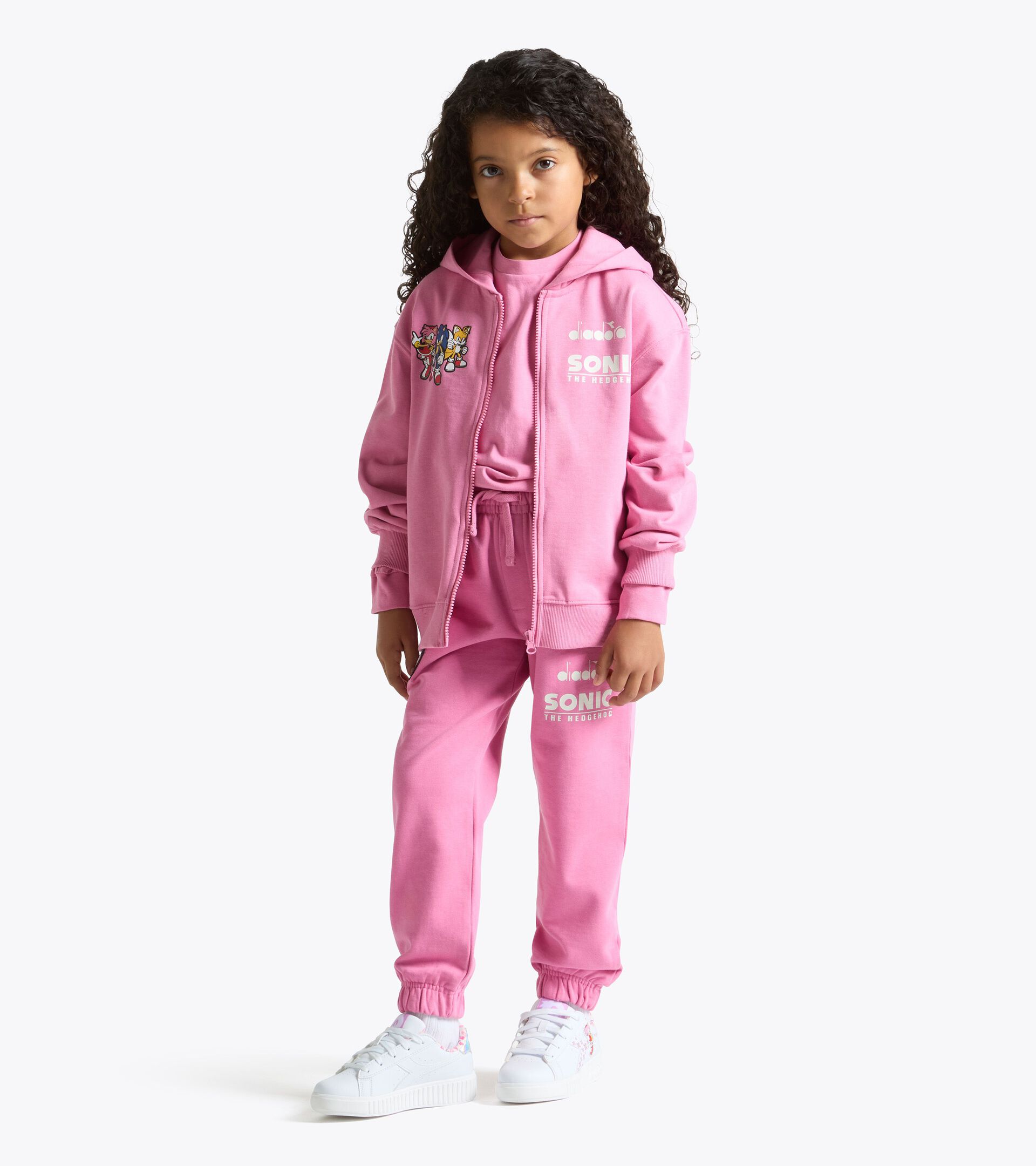 Felpa con cappuccio - Bambini e bambine JU. HOODIE FZ SONIC (FT) ROSA CASHMERE - Diadora