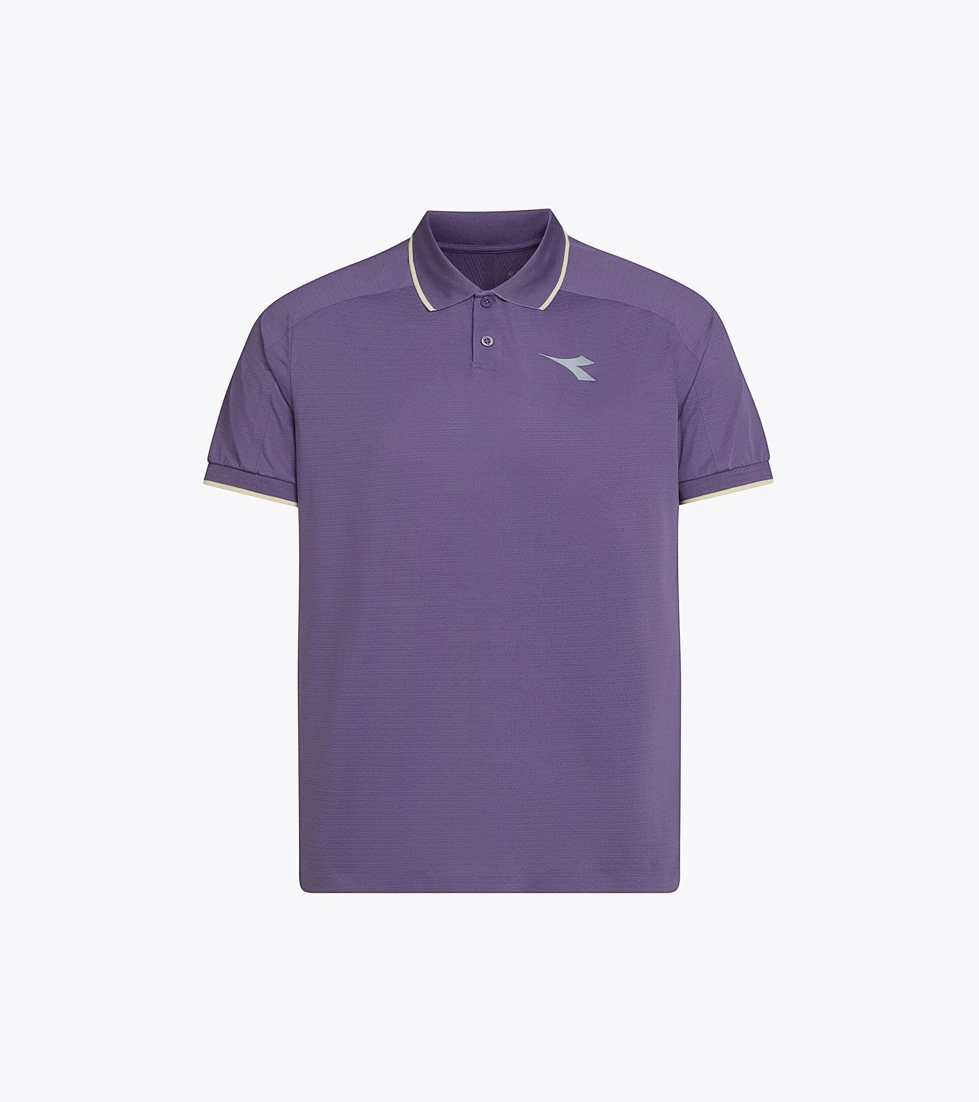 Tennis Polo Shirt with FIBRAZERO Technology - Racing - Men&rsquo;s SS POLO FIBRAZERO VIOLET GRAPE COMPOTE - Diadora