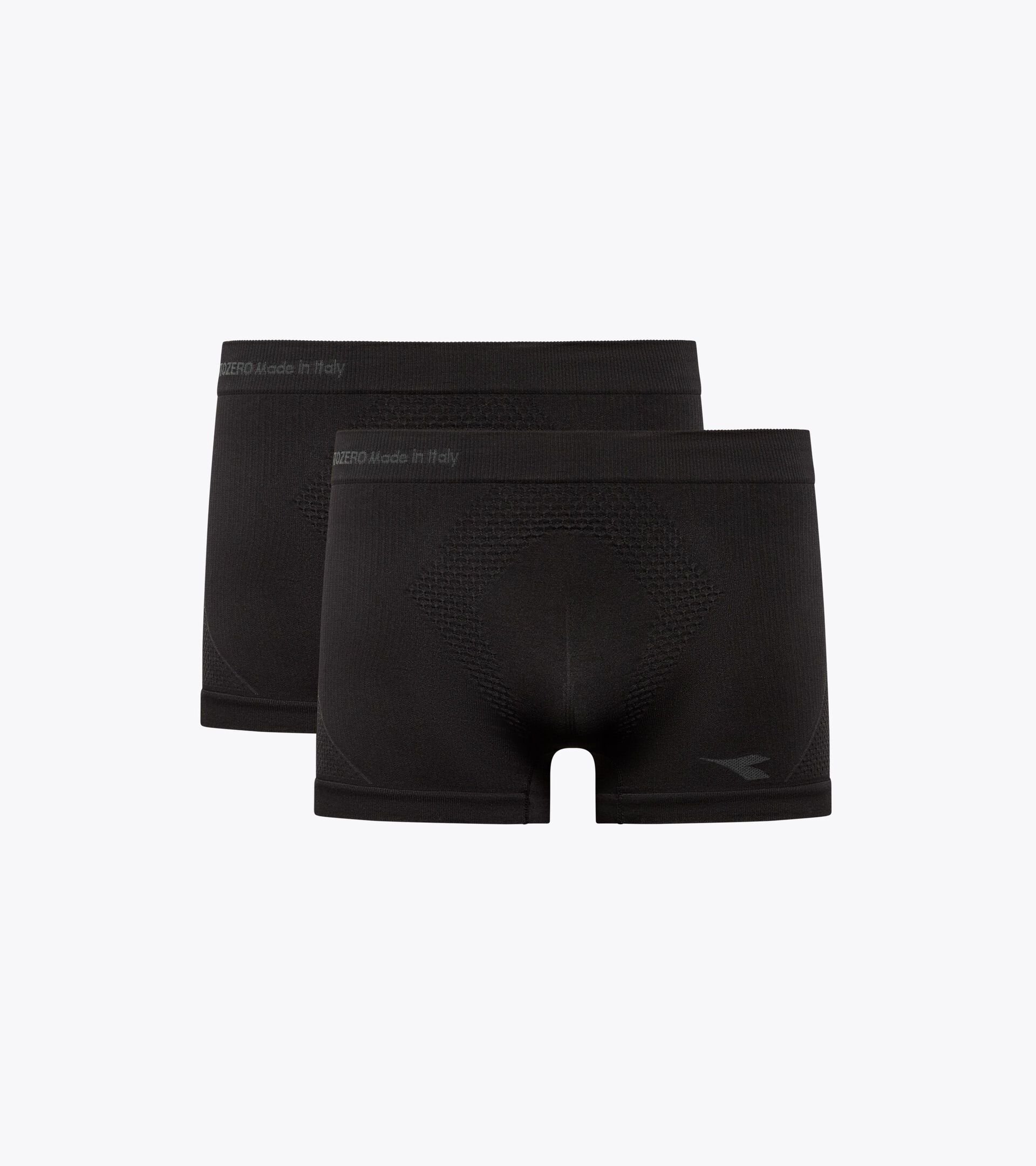 Technical running boxer briefs - Pack of 2 - Men’s BOXER STRATOZERO BLACK - Diadora