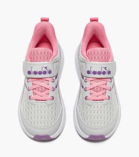 SNIPE JR, SILVER DD/VIOLET BERRY Junior running shoes SNIPE JR SILVER DD/VIOLET BERRY - Diadora
