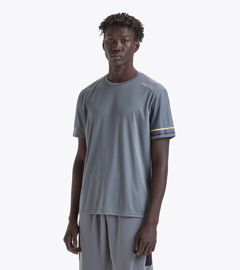 Camiseta para correr de manga corta - Hombre SS CORE TEE GRIS ACERO - Diadora