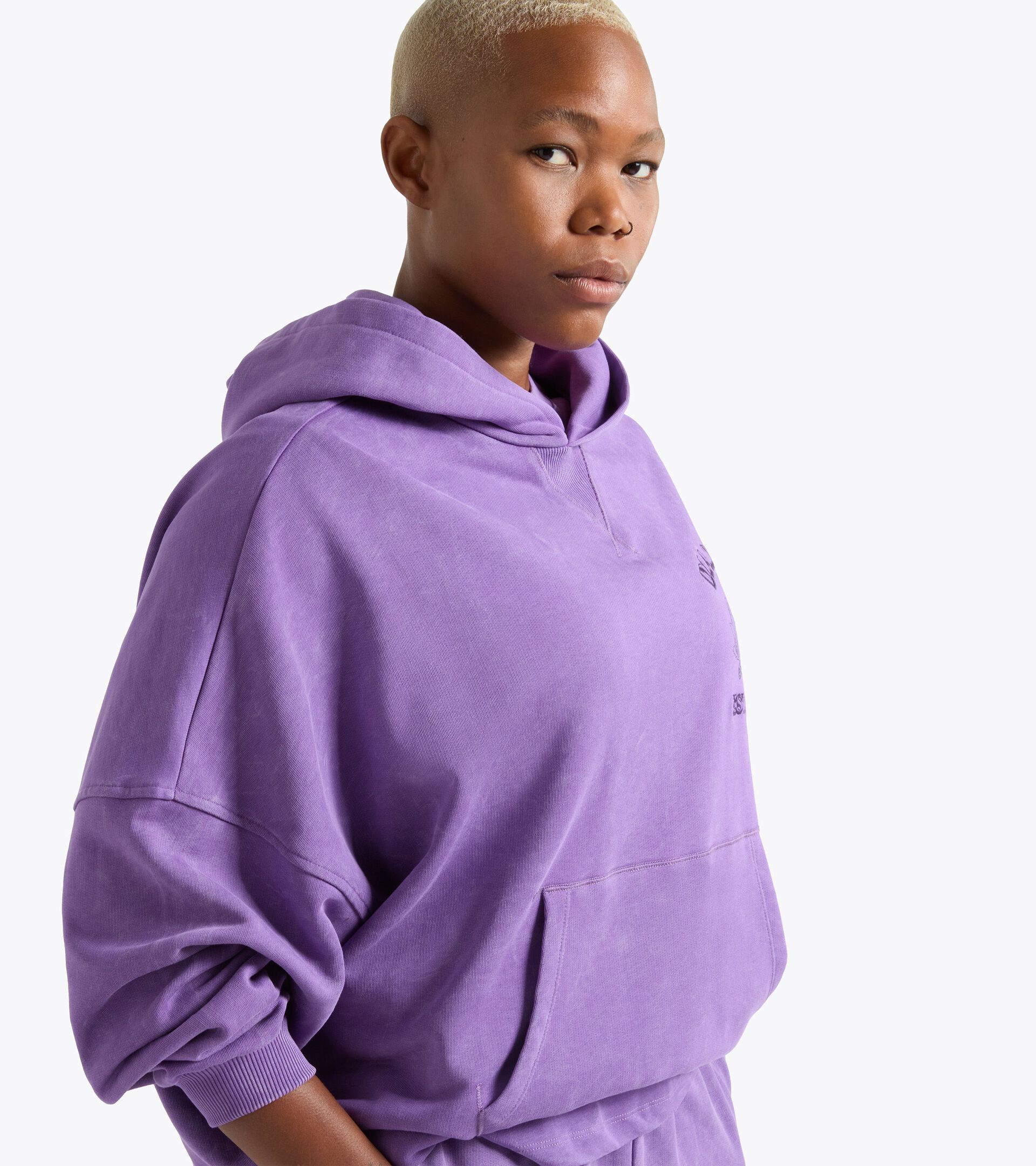 Sudadera con capucha - Confort - Mujer L. HOODIE AVENUE LAB PURPURA AMARANTO - Diadora