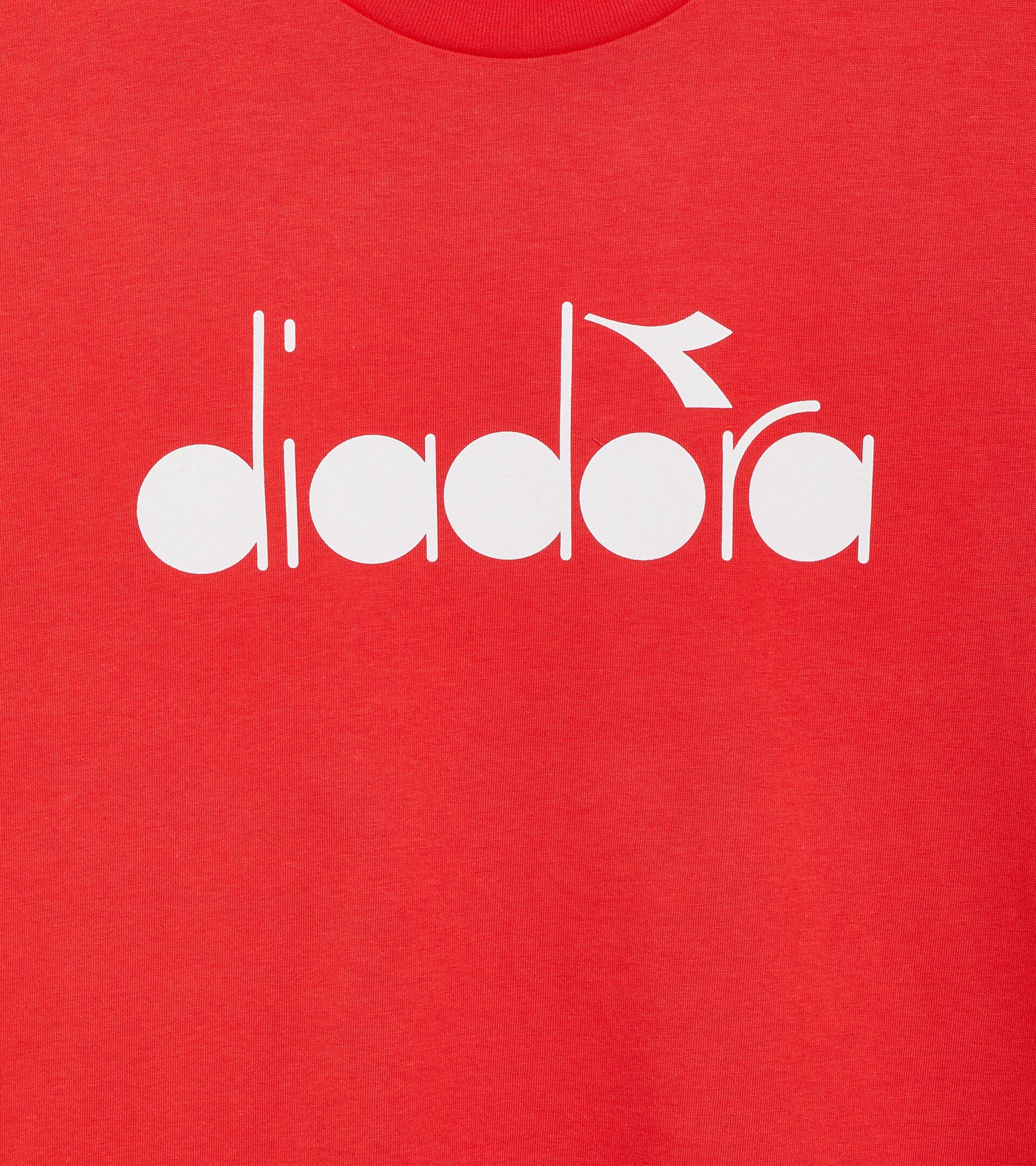 Camiseta - Made in Italy - Gender neutral  T-SHIRT SS LOGO ROJO SEMI AMARGO - Diadora