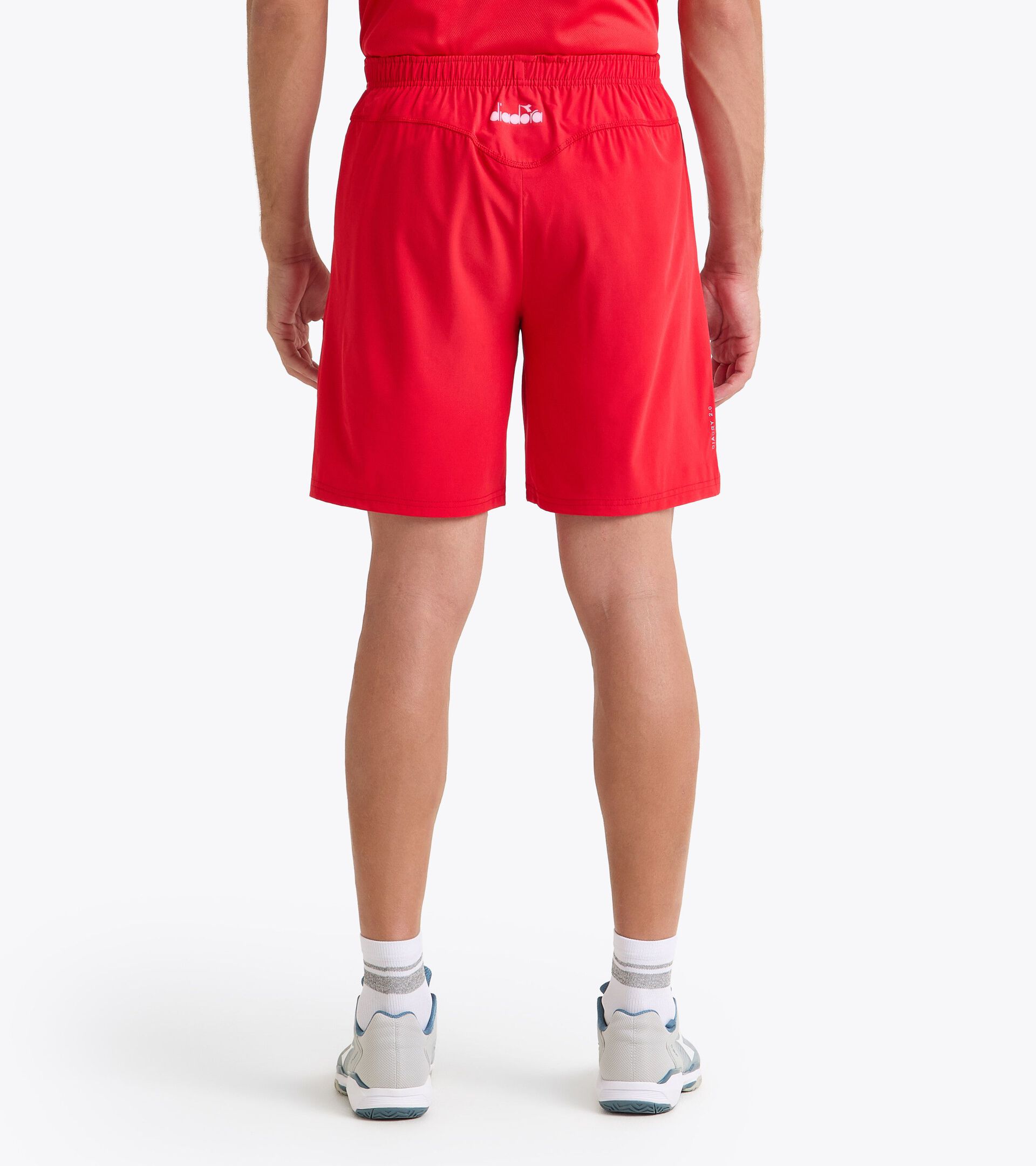 Tennis bermuda shorts - Men SHORT COURT TOMATO RED - Diadora