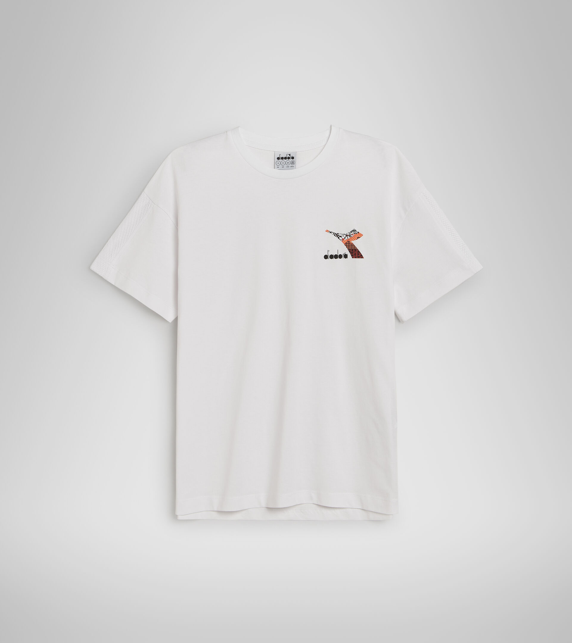 Camiseta deportiva de algodón - Mujer L.T-SHIRT SS FLOSS BLANCO VIVO - Diadora