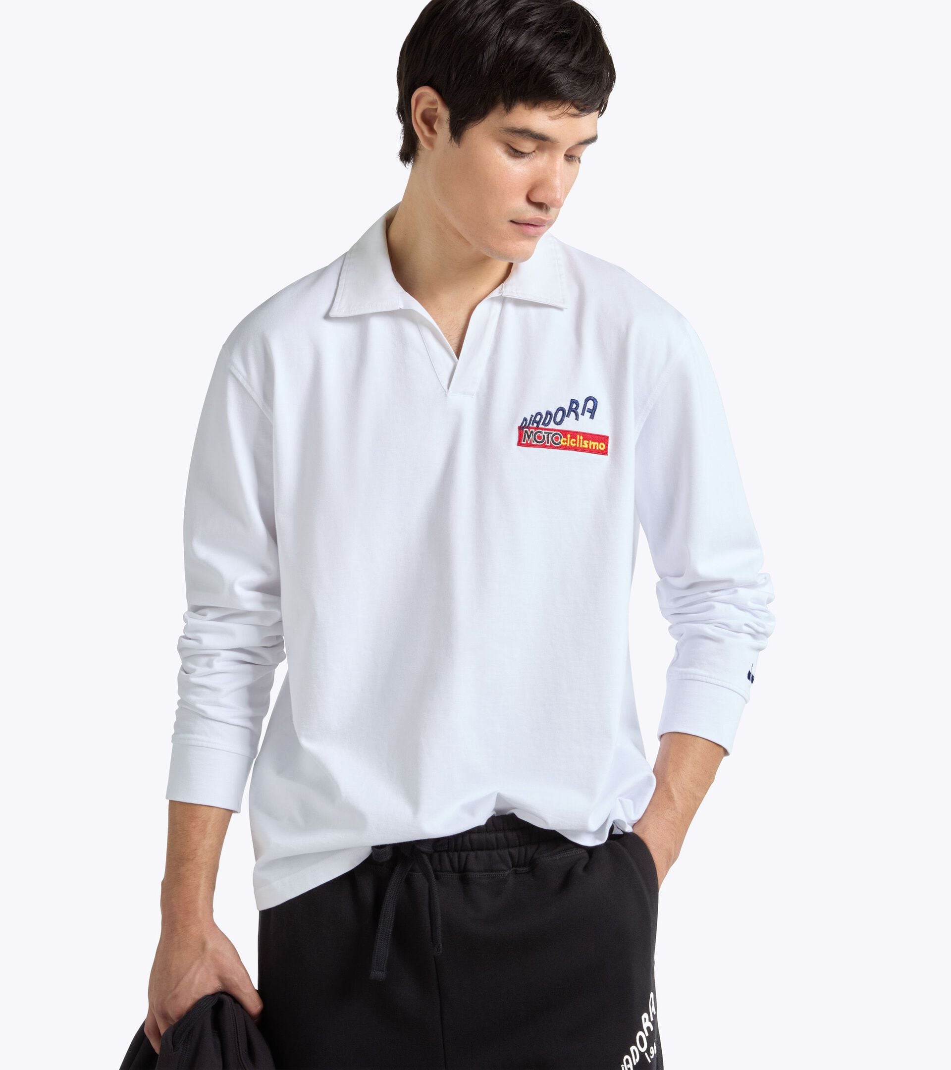 Legacy Polo Shirt - Made In Italy - All-gender POLO LS LEGACY OPTICAL WHITE - Diadora