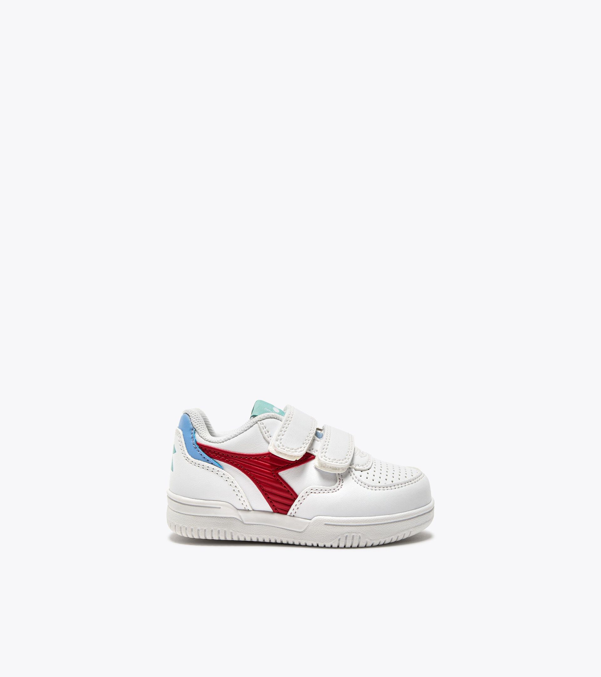 Zapatilla deportiva - Niños y niñas pequeños - 1-4 años
 RAPTOR LOW STRIPE TD BLCO/ROJO SALSA/DIADEMA AZUL - Diadora