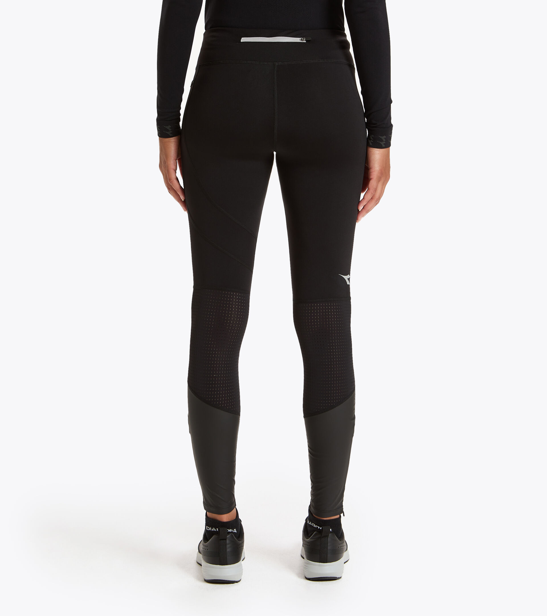 Apparel Sport DONNA L. WINTER RUNNING TIGHTS BLACK Diadora