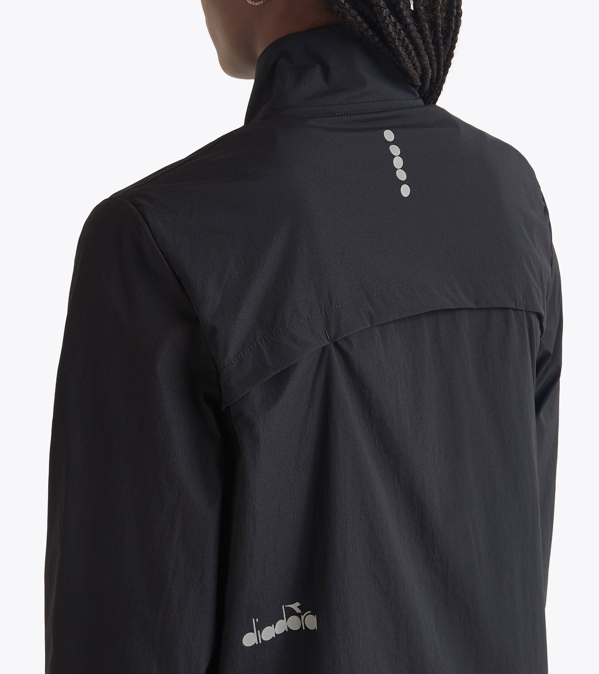 Chaqueta cortavientos plegable§Running§Mujer L. WINDBREAKER PACKABLE JACKET NEGRO - Diadora