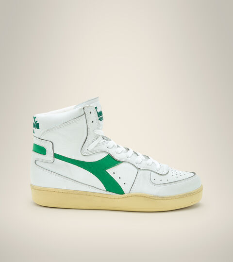 Heritage shoe - Unisex MI BASKET USED WHITE/VERDANT GREEN - Diadora