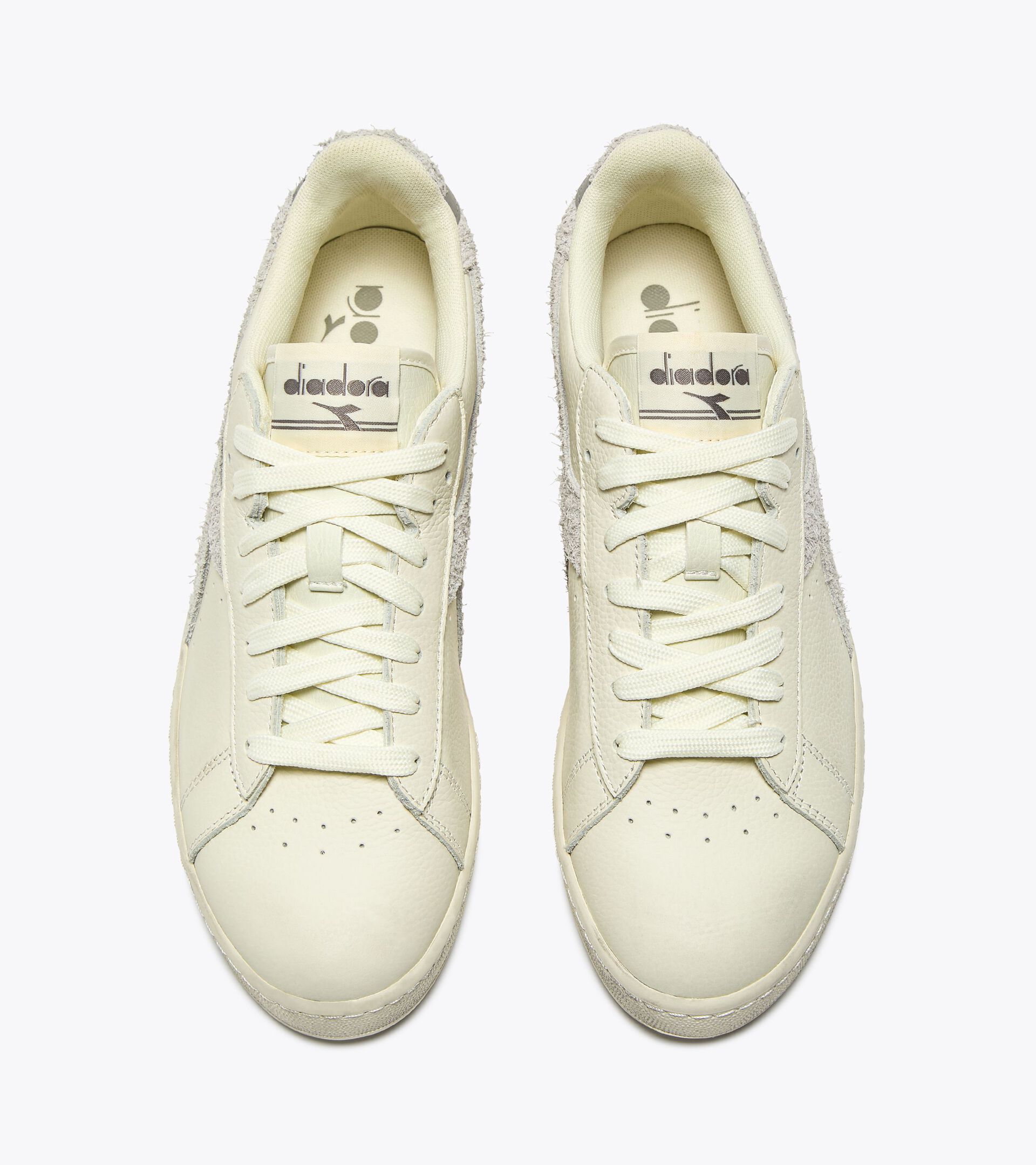 Zapatilla deportiva de piel - Para todos los géneros GAME L LOW HAIRY BLANCO - Diadora