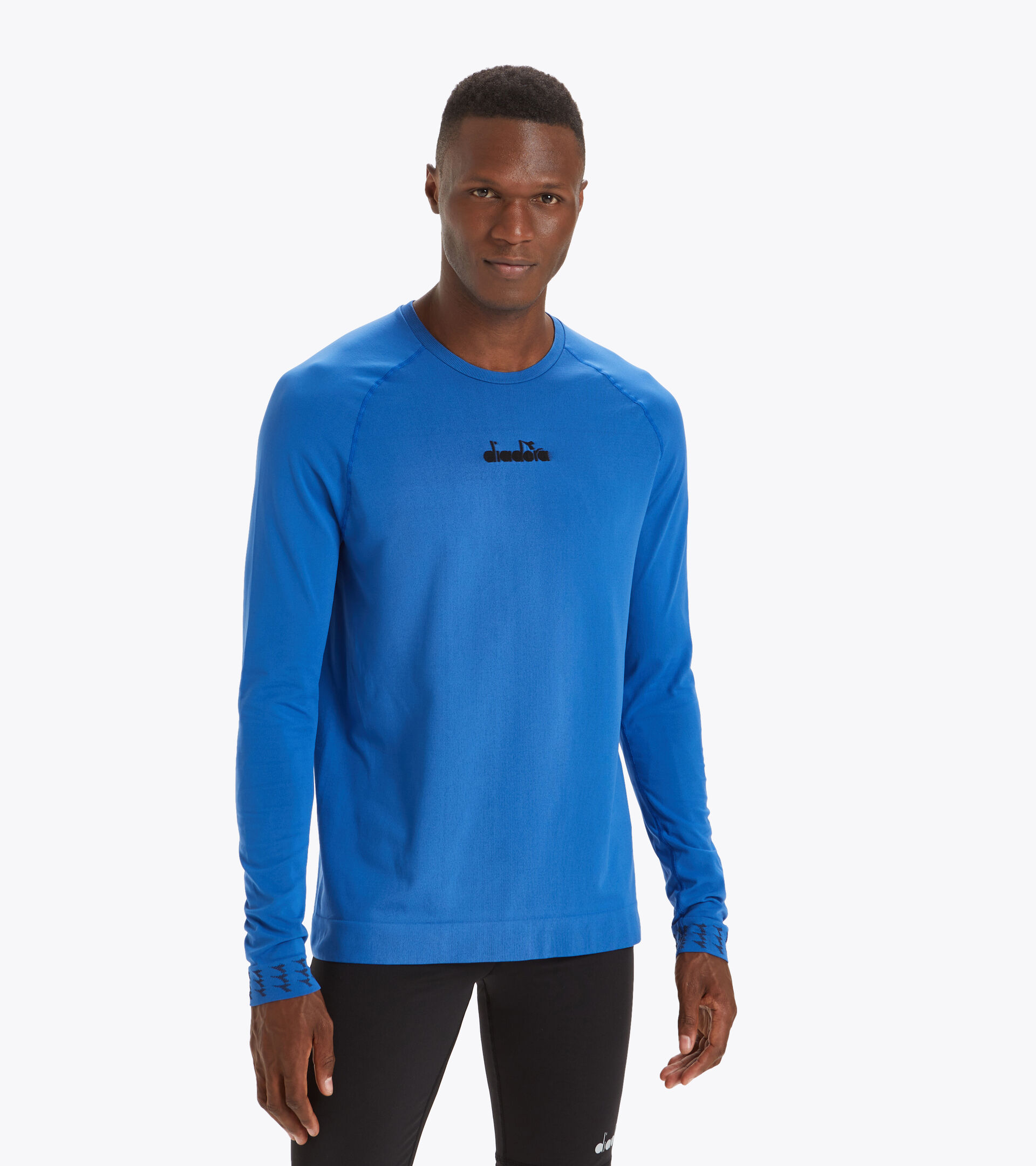 Long-sleeved training T-shirt - Men LS SKIN FRIENDLY T-SHIRT FEDERAL BLUE - Diadora