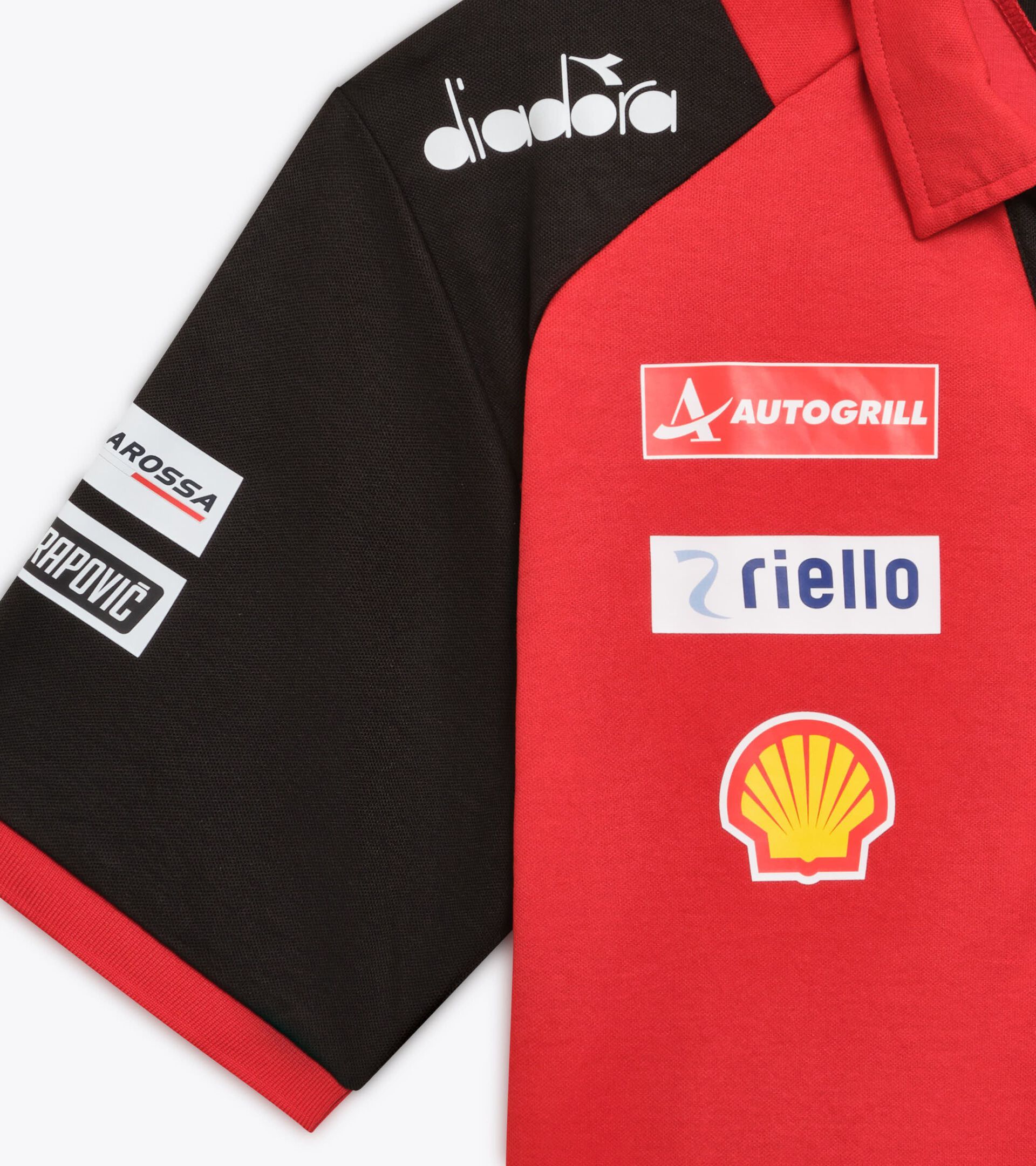 Polo Shirt Replik Ducati MotoGP 2026 - Herren POLO DUCATI REPLICA MGP26 DUCATI MGP ROT/SCHWARZ - Diadora